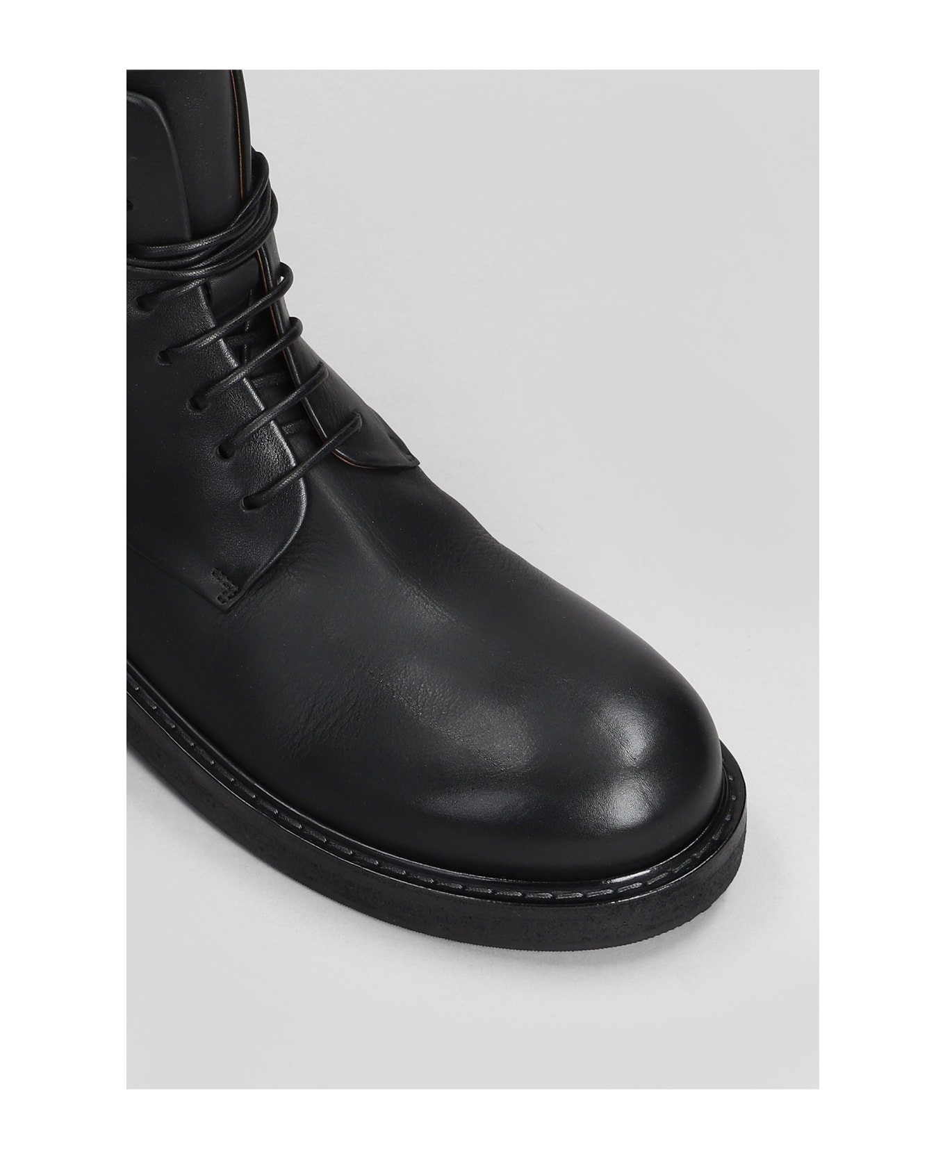 Marsell Parrucca Ankle Boots In Black Leather - black