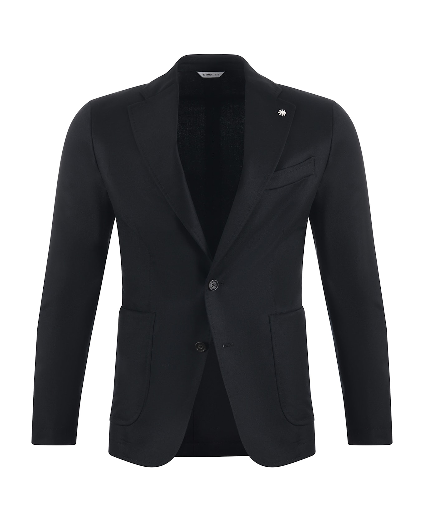 Manuel Ritz Stretch Wool Jacket - Black