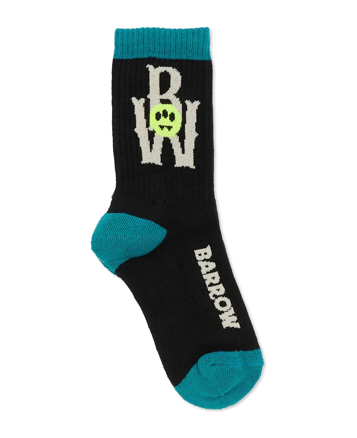 Barrow Black Socks For Kids With Logo - Black