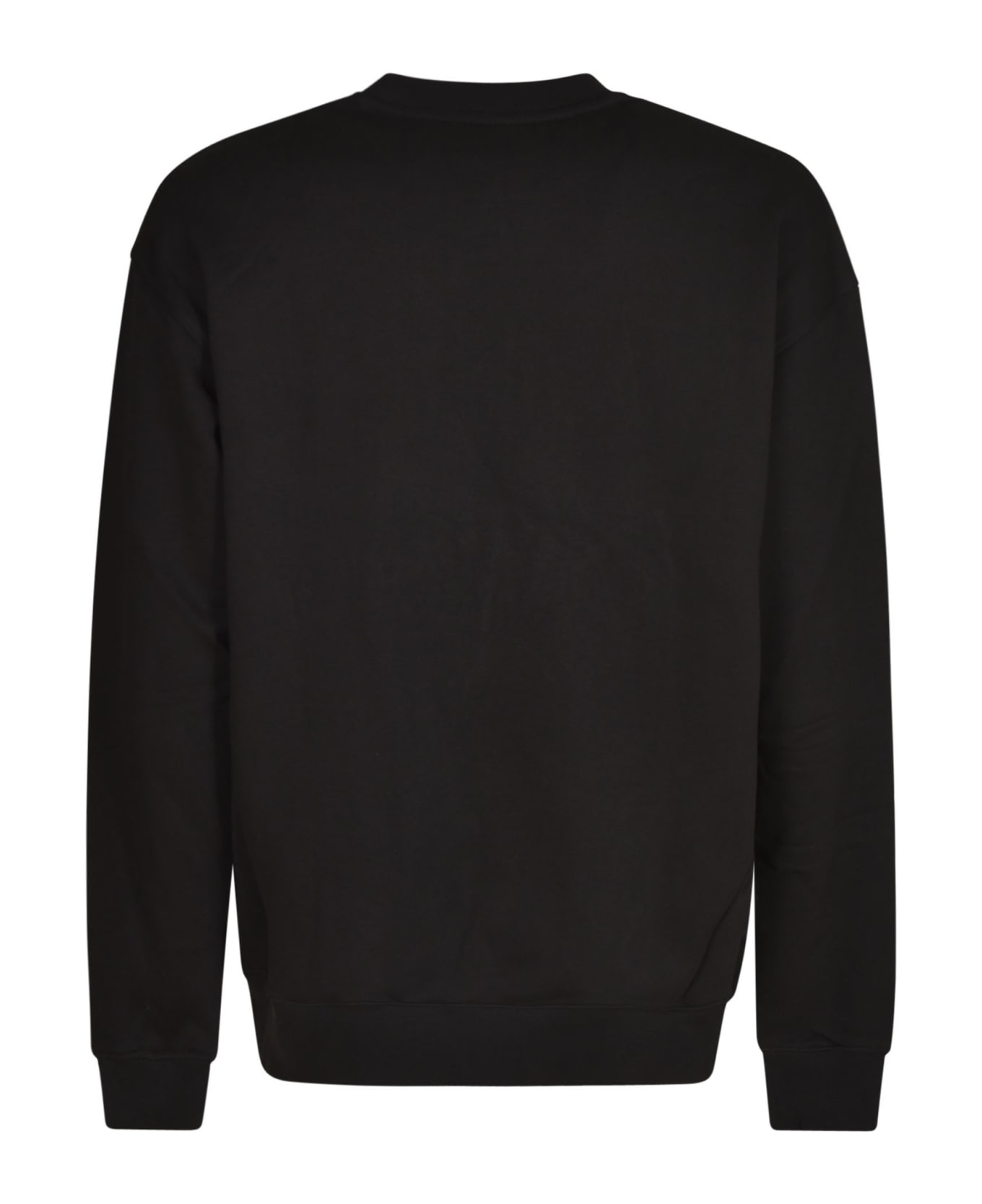 Moschino Logo Print Crewneck Sweatshirt - Black