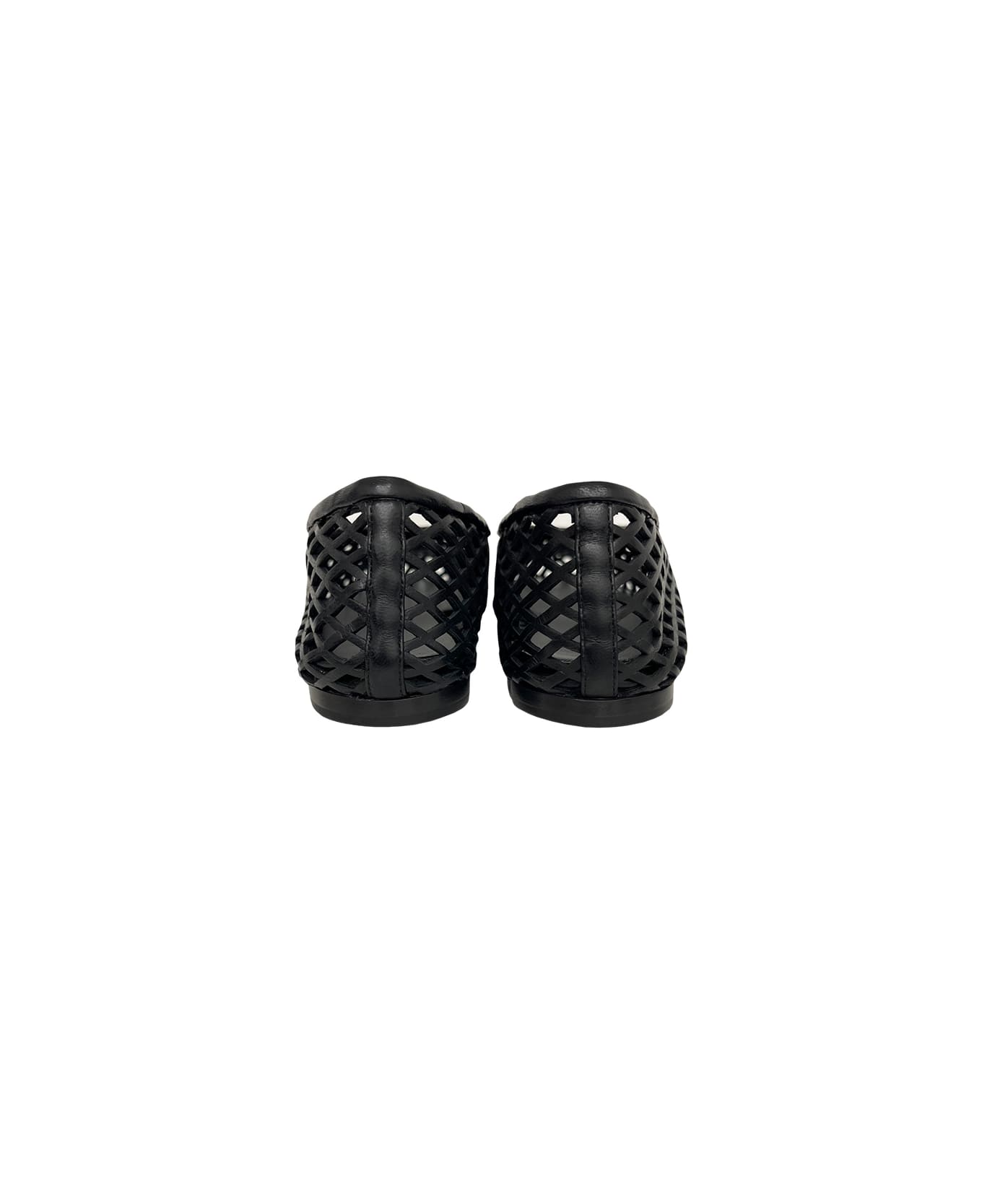 Proenza Schouler Perforated Ballerina Flat - Black