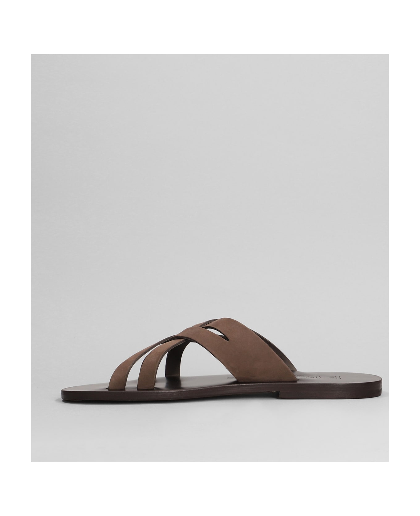 K.Jacques Chill H Flats In Brown Leather - brown