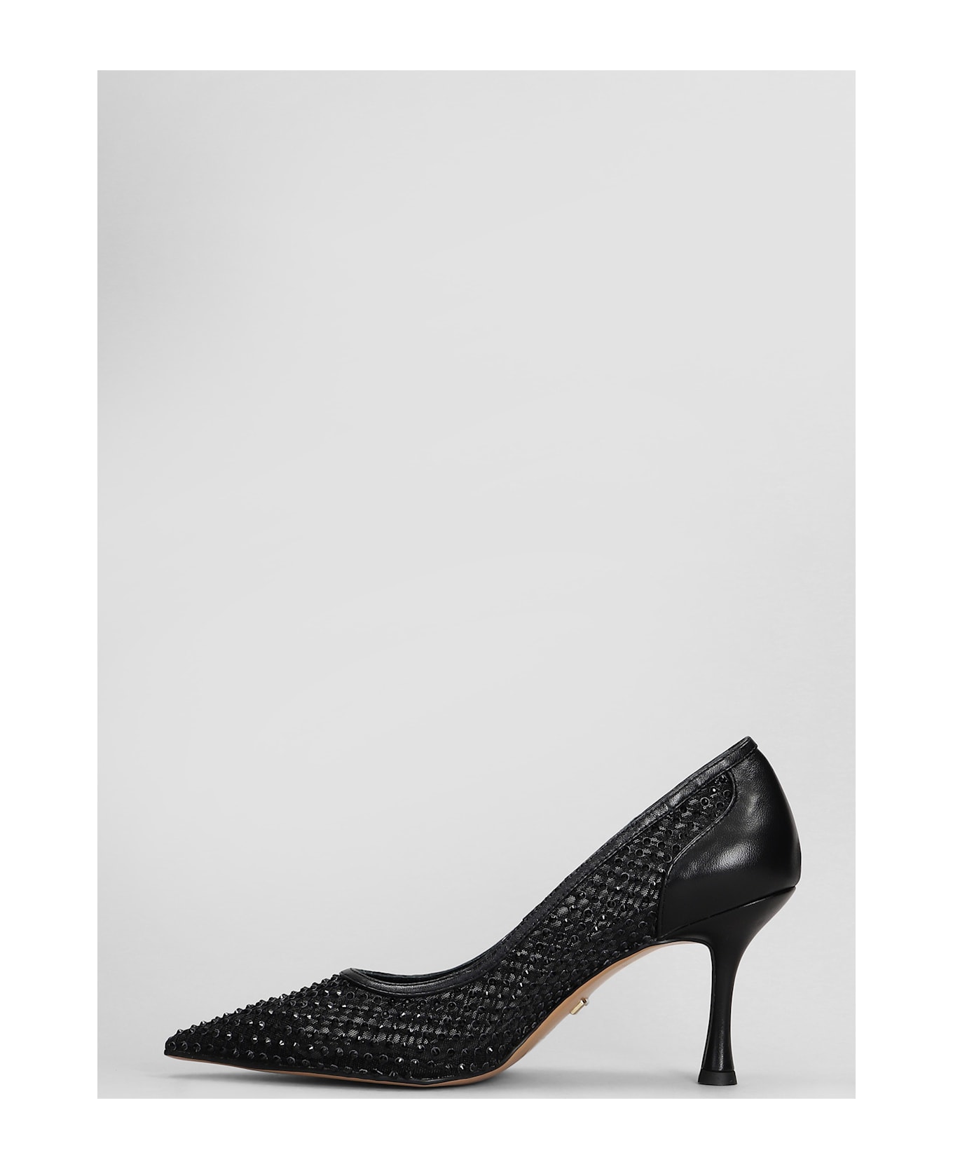 Lola Cruz Gilda Pump 80 Pumps In Black Leather - black