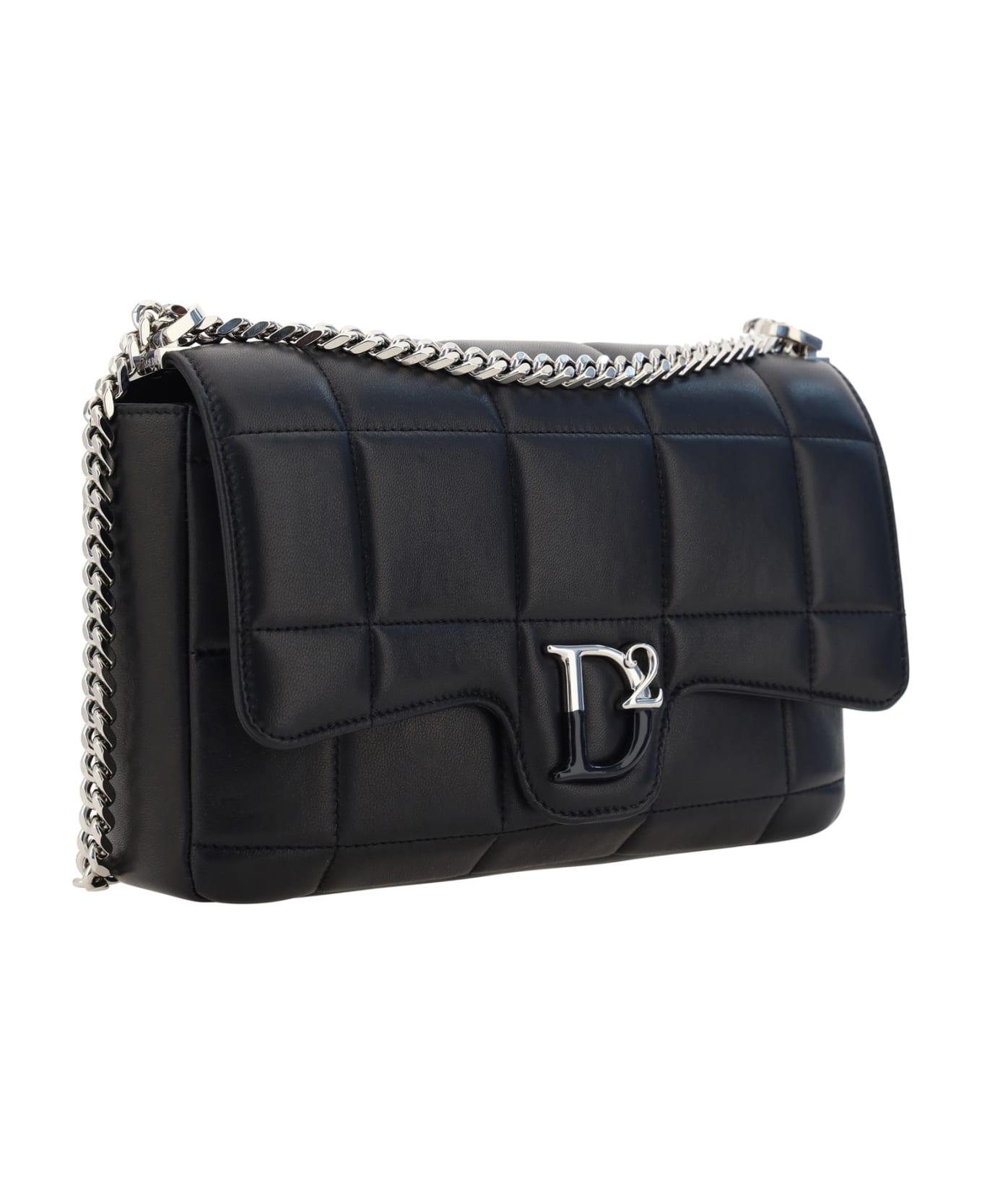 Dsquared2 D2 Black Leather Bag - M802 ショルダーバッグ