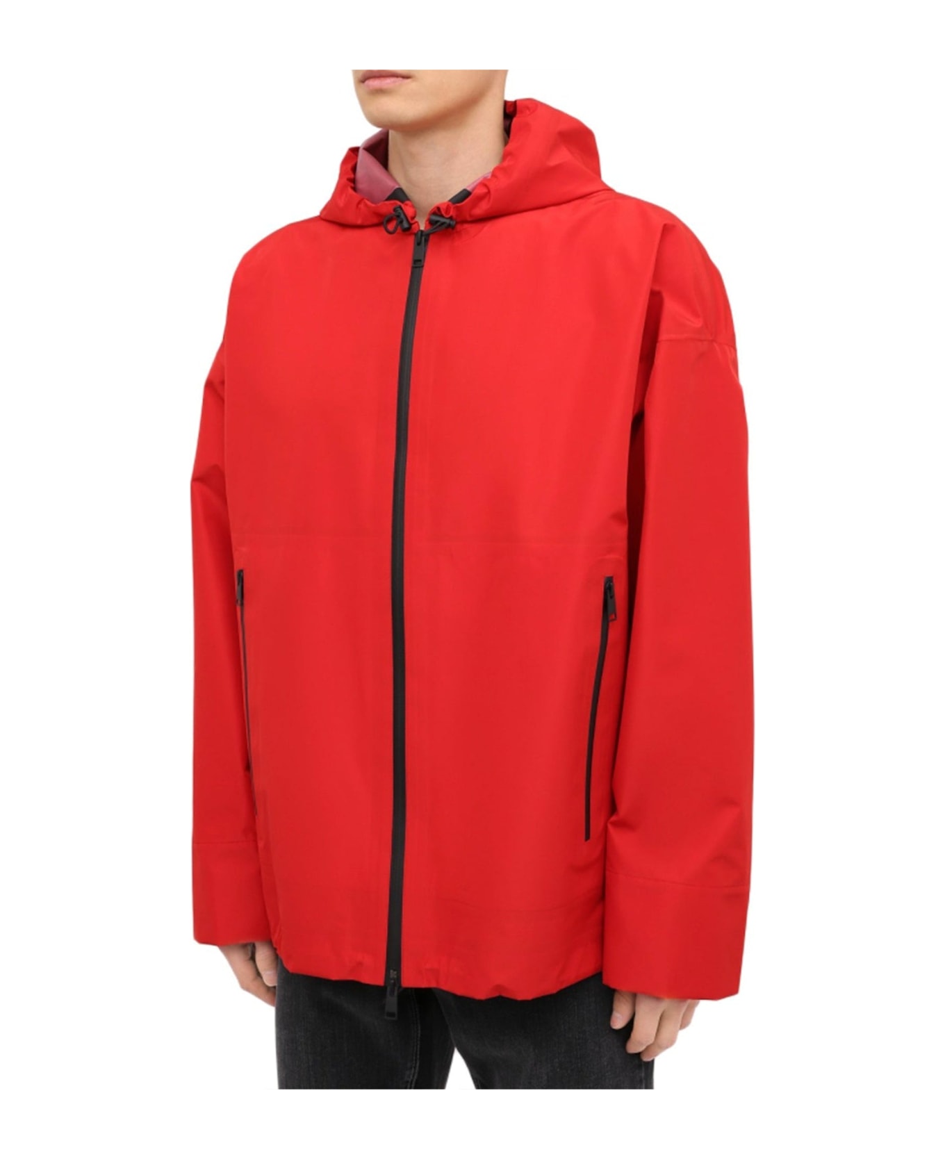 Bottega Veneta Windbreaker Jacket - Red