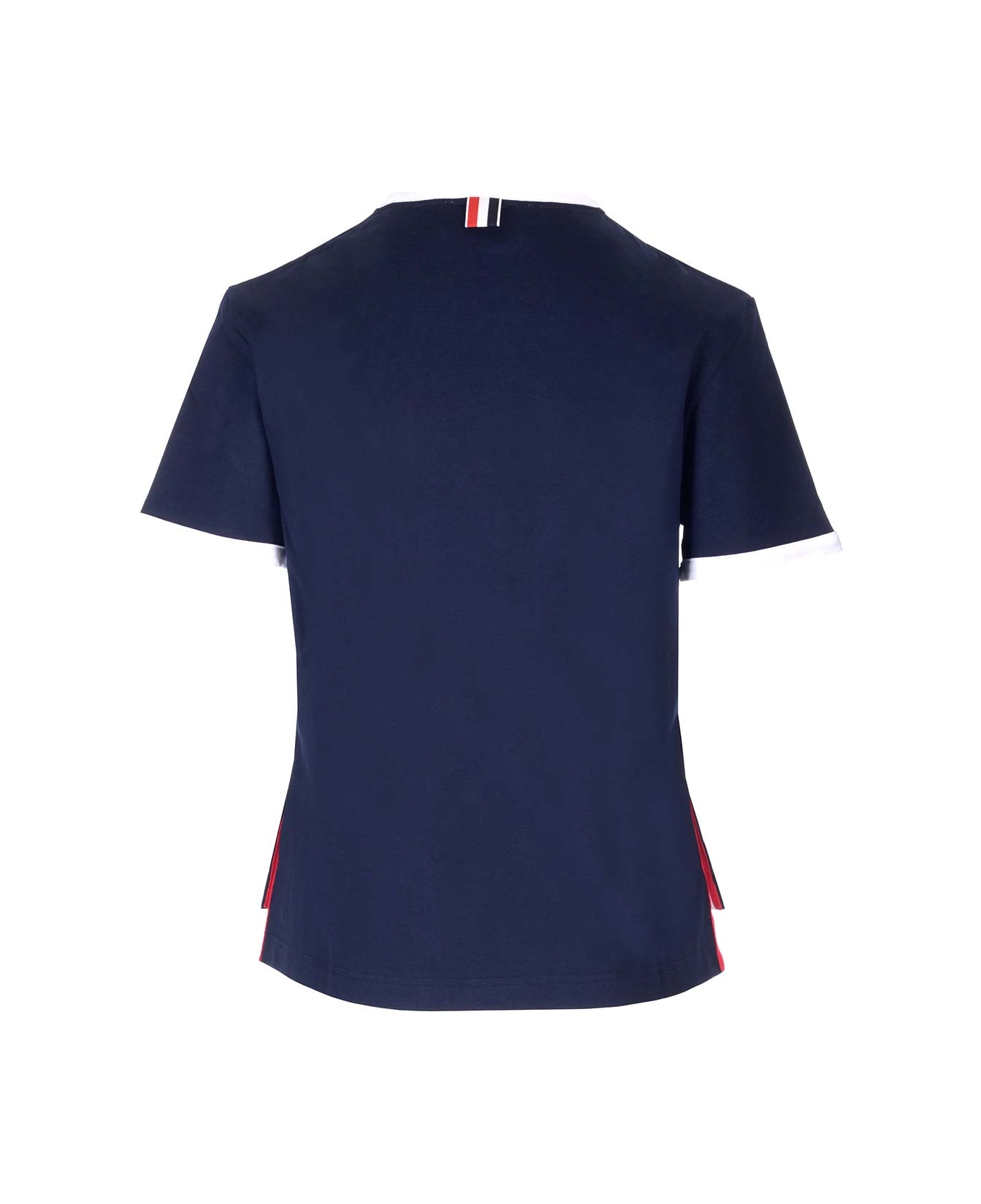 Thom Browne Asymmetric Hem T-shirt - Blue Tシャツ