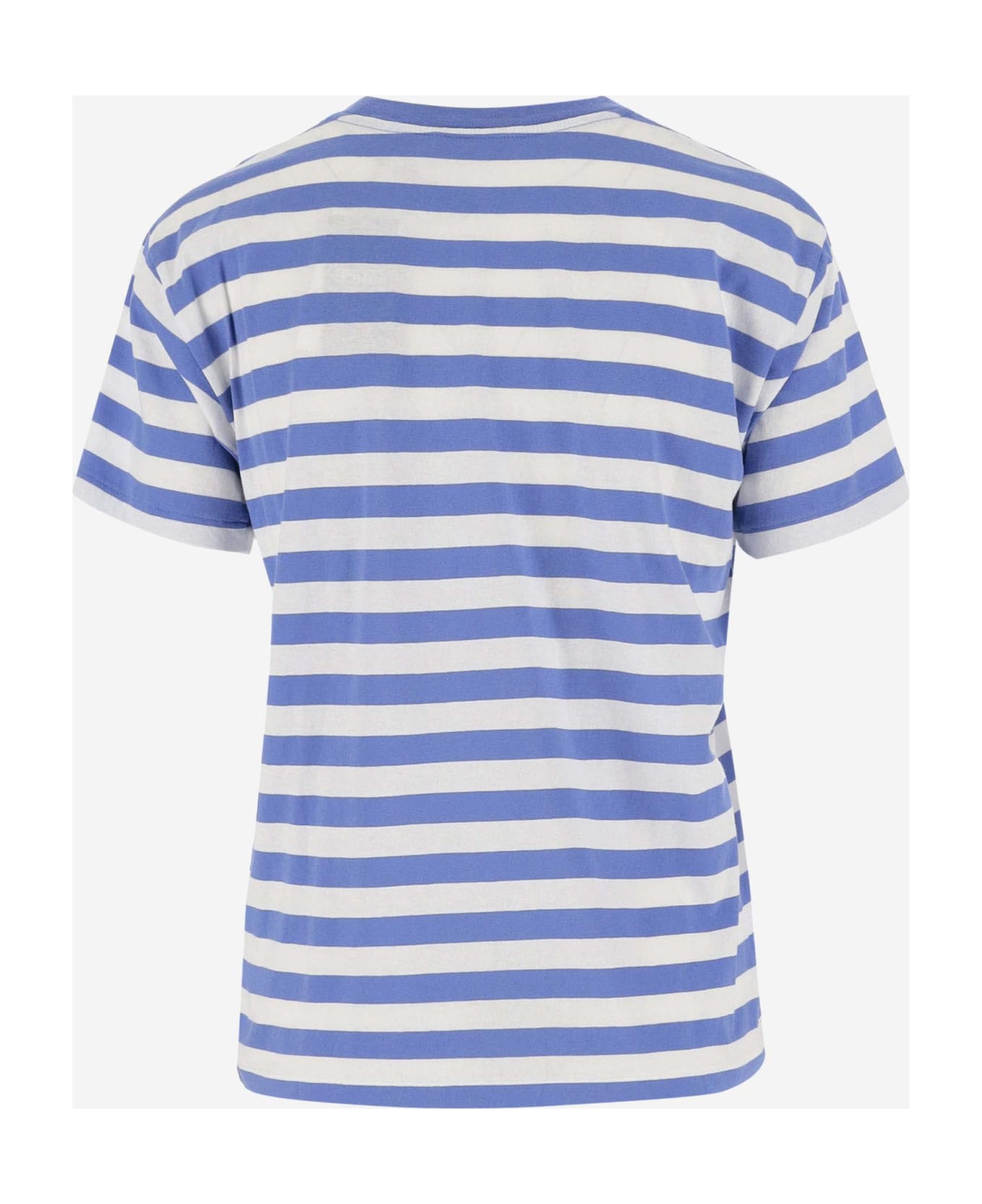 Ralph Lauren Polo Bear Striped Cotton T-shirt - blue
