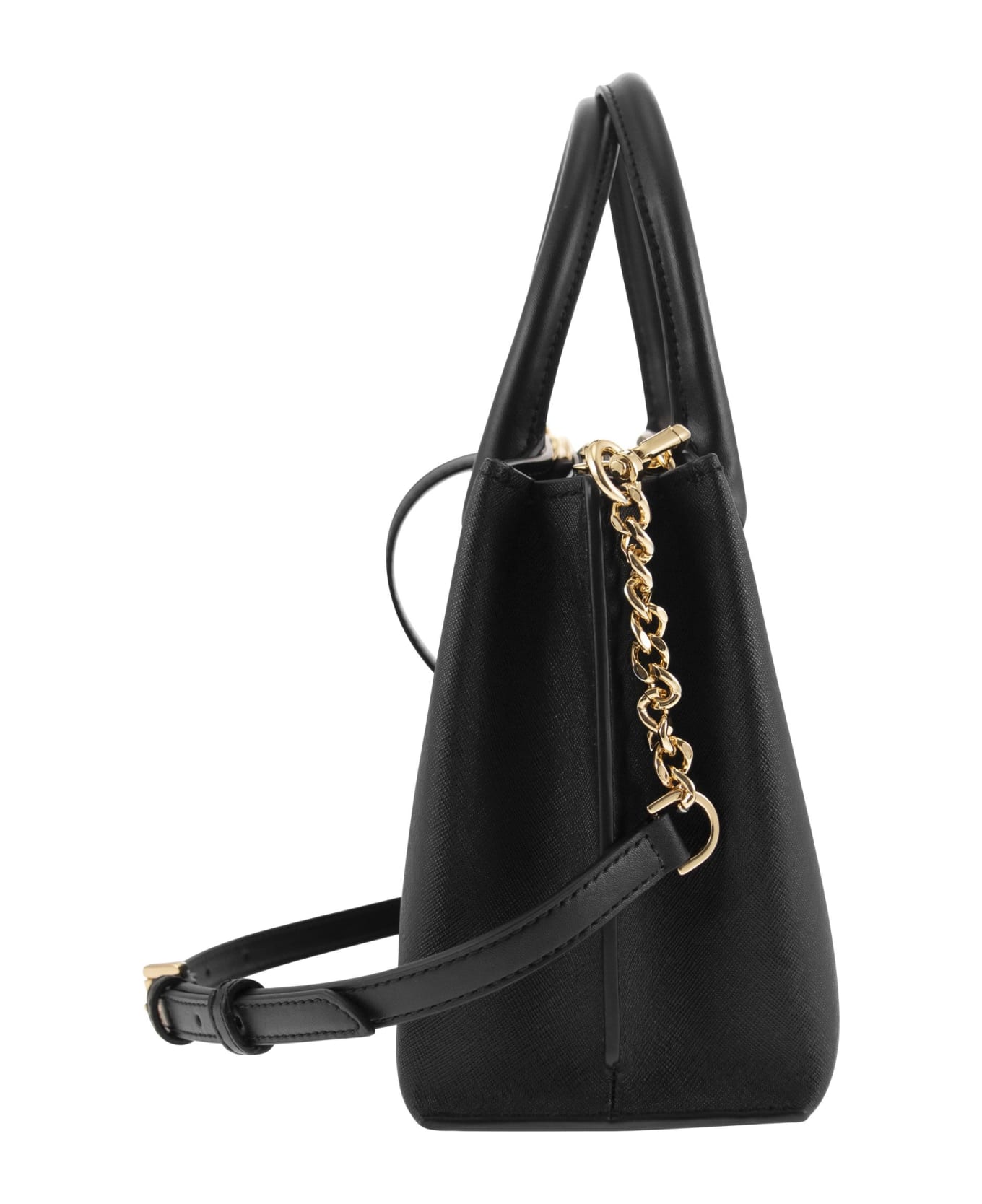 Michael Kors Ruby Leather Handbag - black