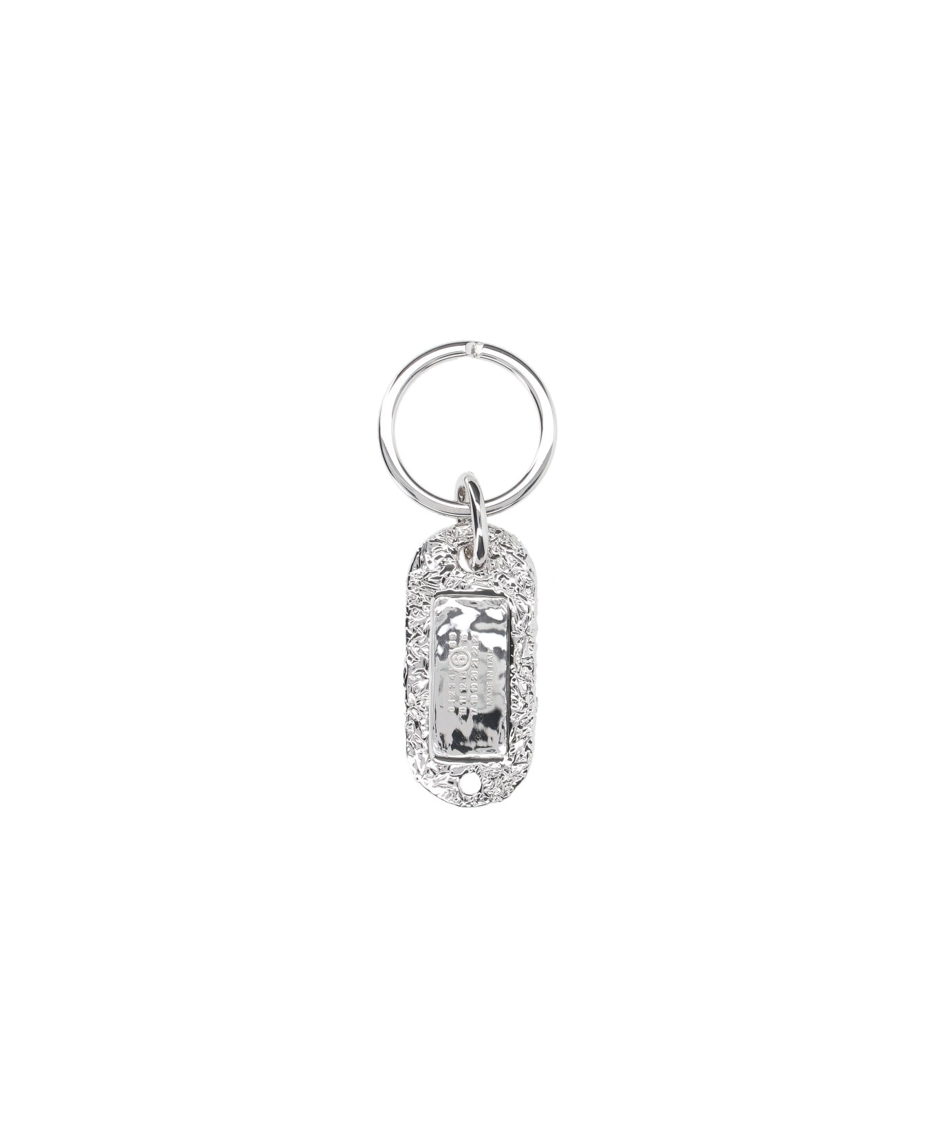 MM6 Maison Margiela "foil" Keyring - Silver