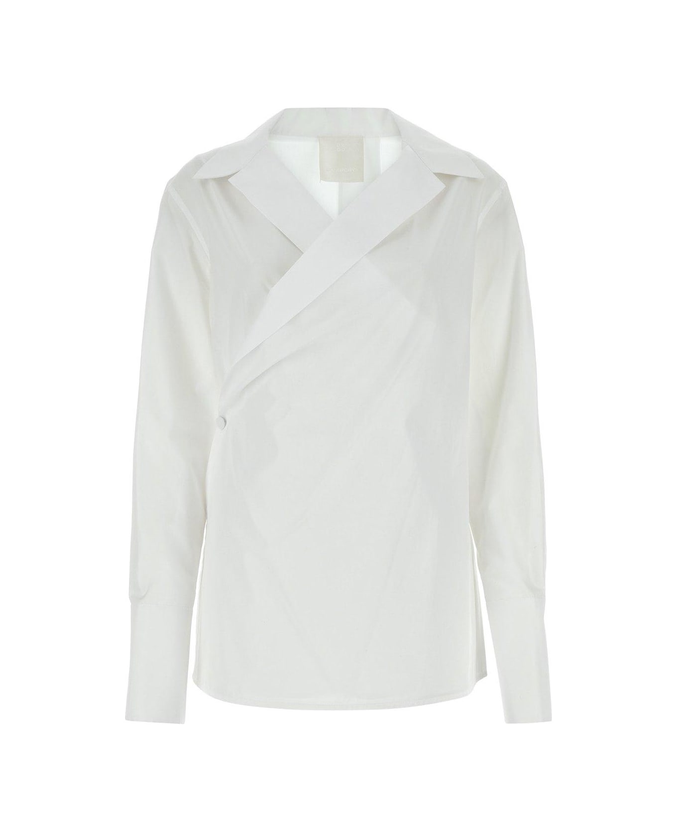 Givenchy Wrap Poplin Shirt - WHITE シャツ