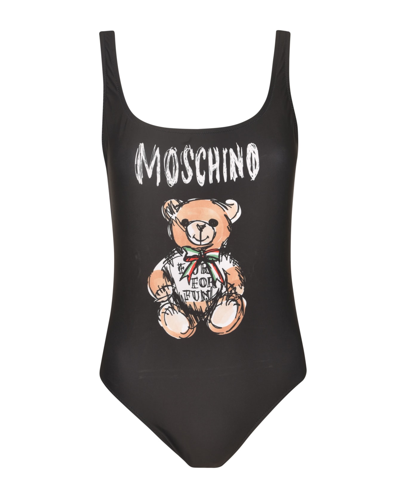 Moschino Logo Bear Bodysuit - BLACK ボディスーツ