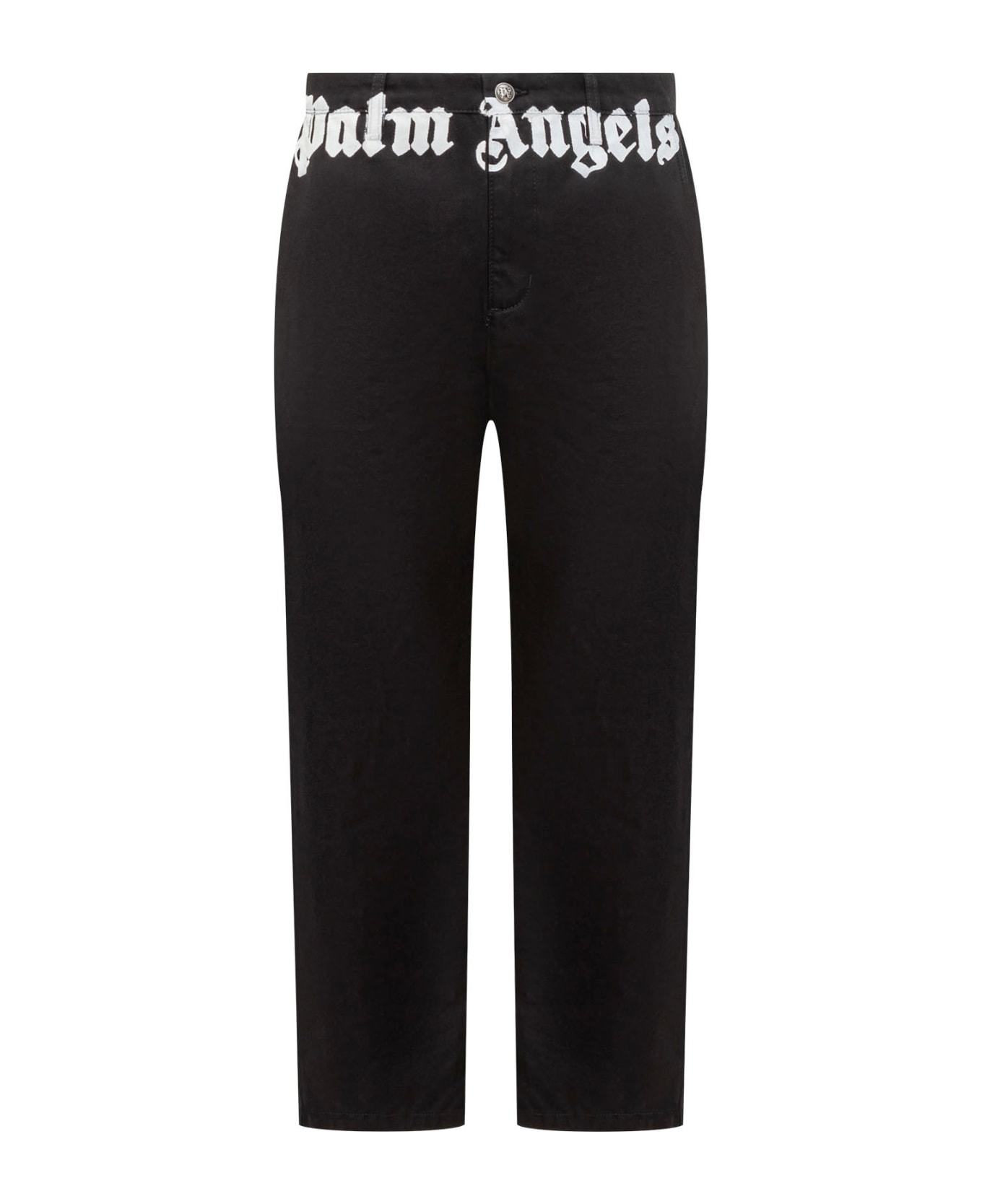 Palm Angels Chino Pants - BLACK OFF WHITE