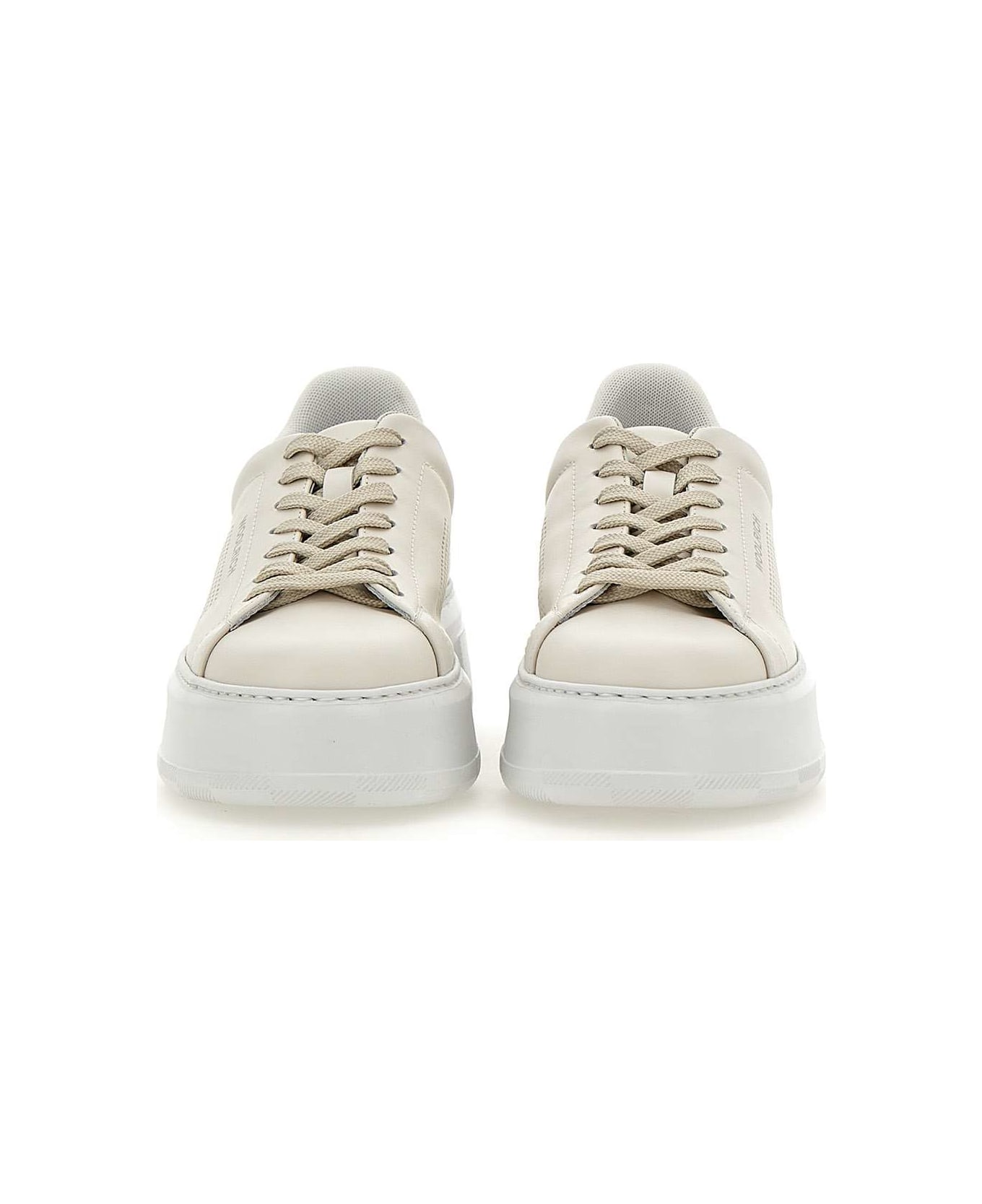 Woolrich 'chunky Court' Leather Sneakers - Beige