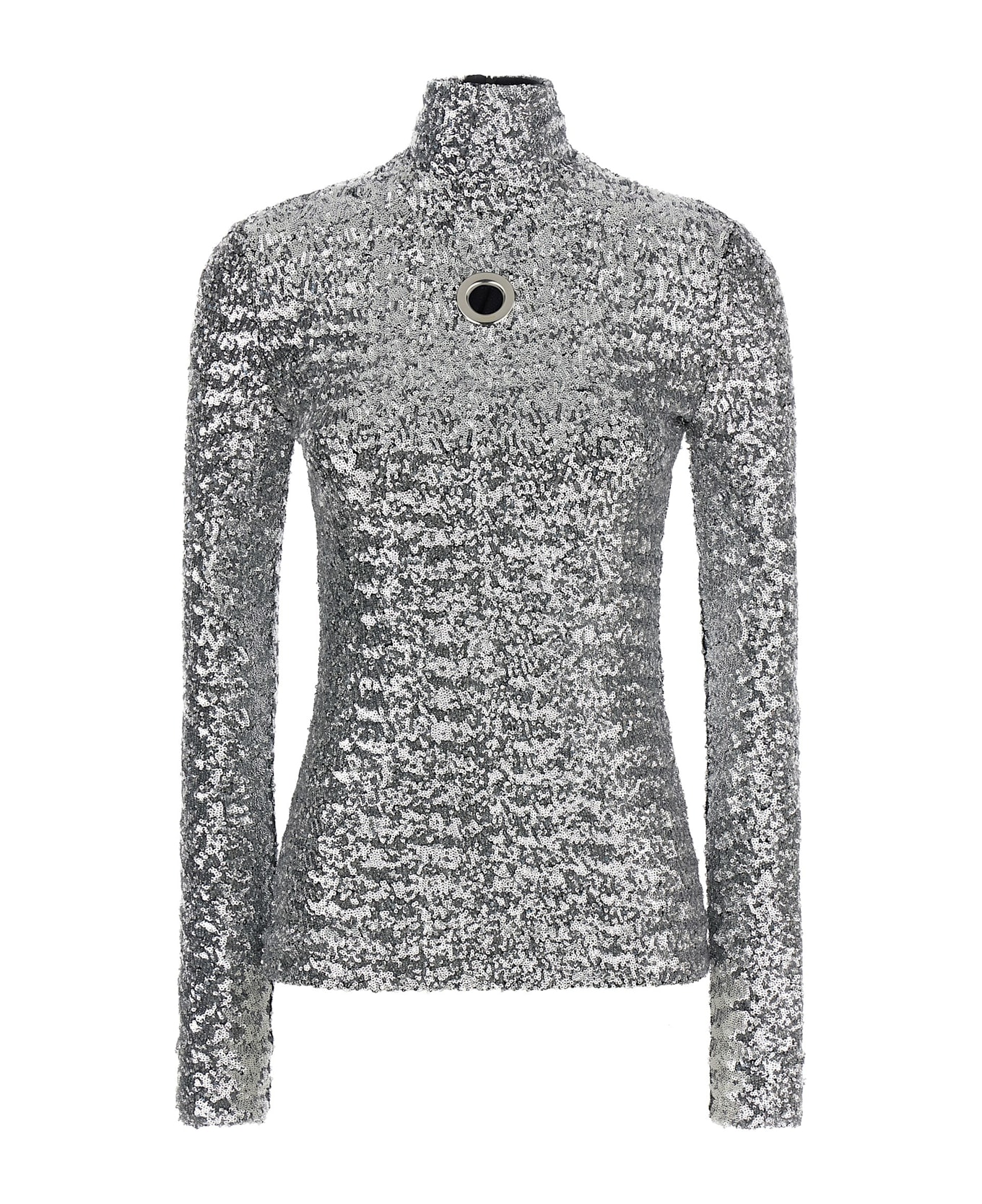 Paco Rabanne Sequin Sweater - Silver