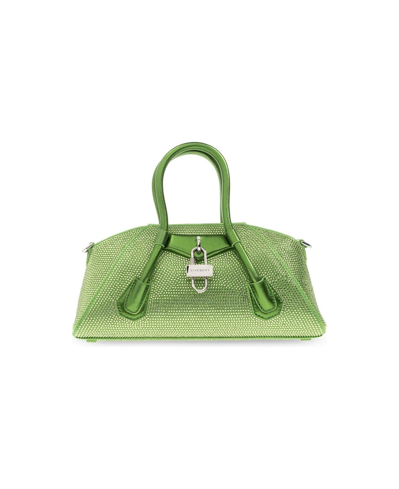 Givenchy Antigona Embellished Mini Top Handle Bag - ABSYNTHEGREEN