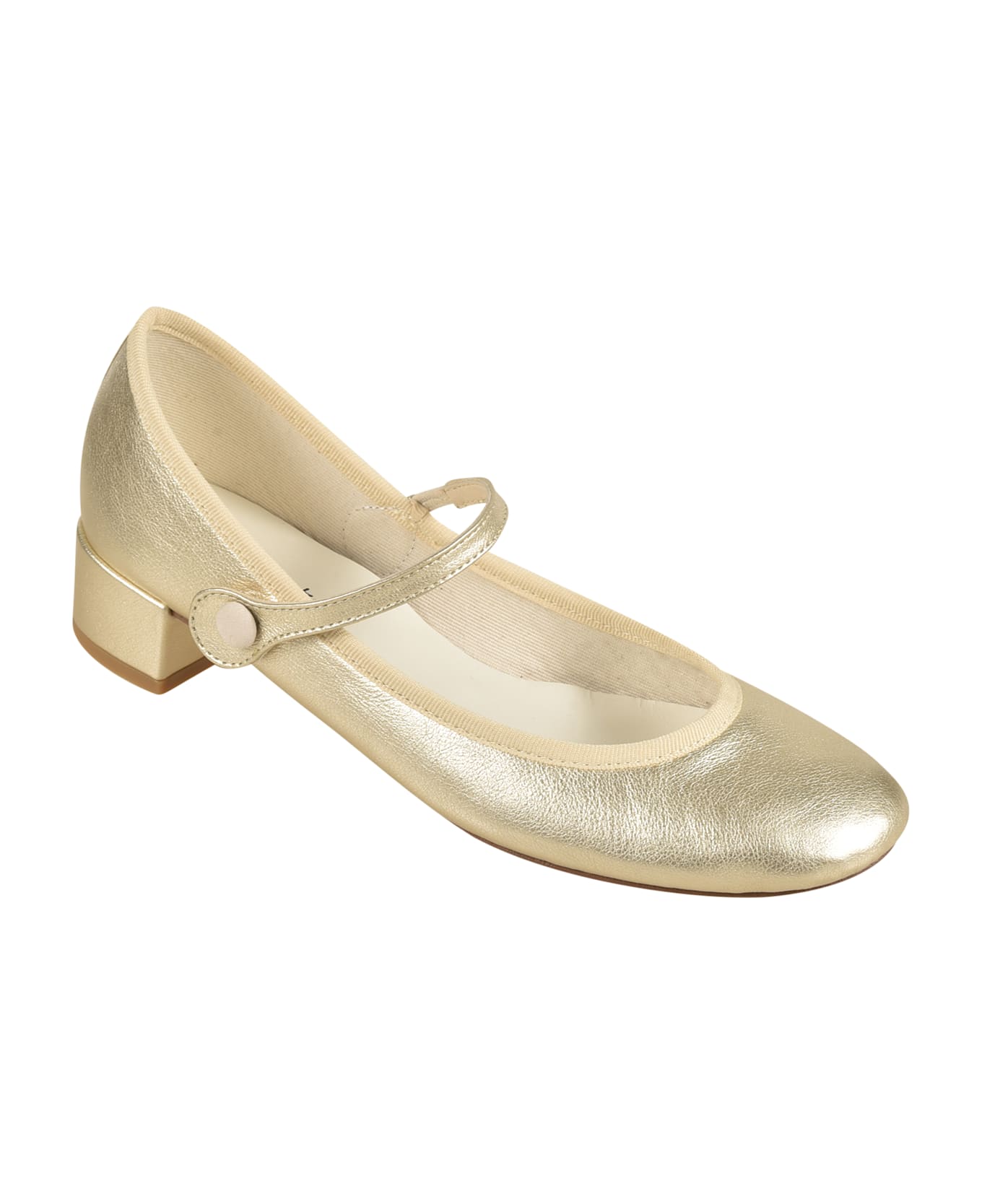 Repetto Ankle Ballerinas - Gold