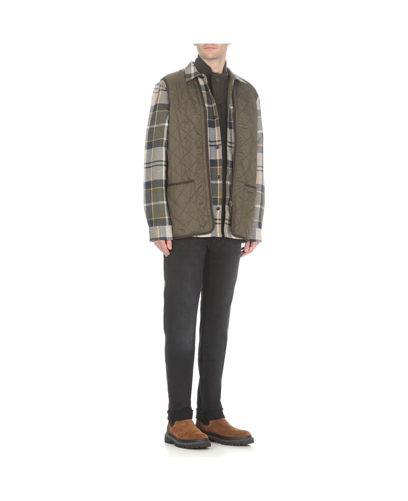 Barbour Essential Cardigan - Green