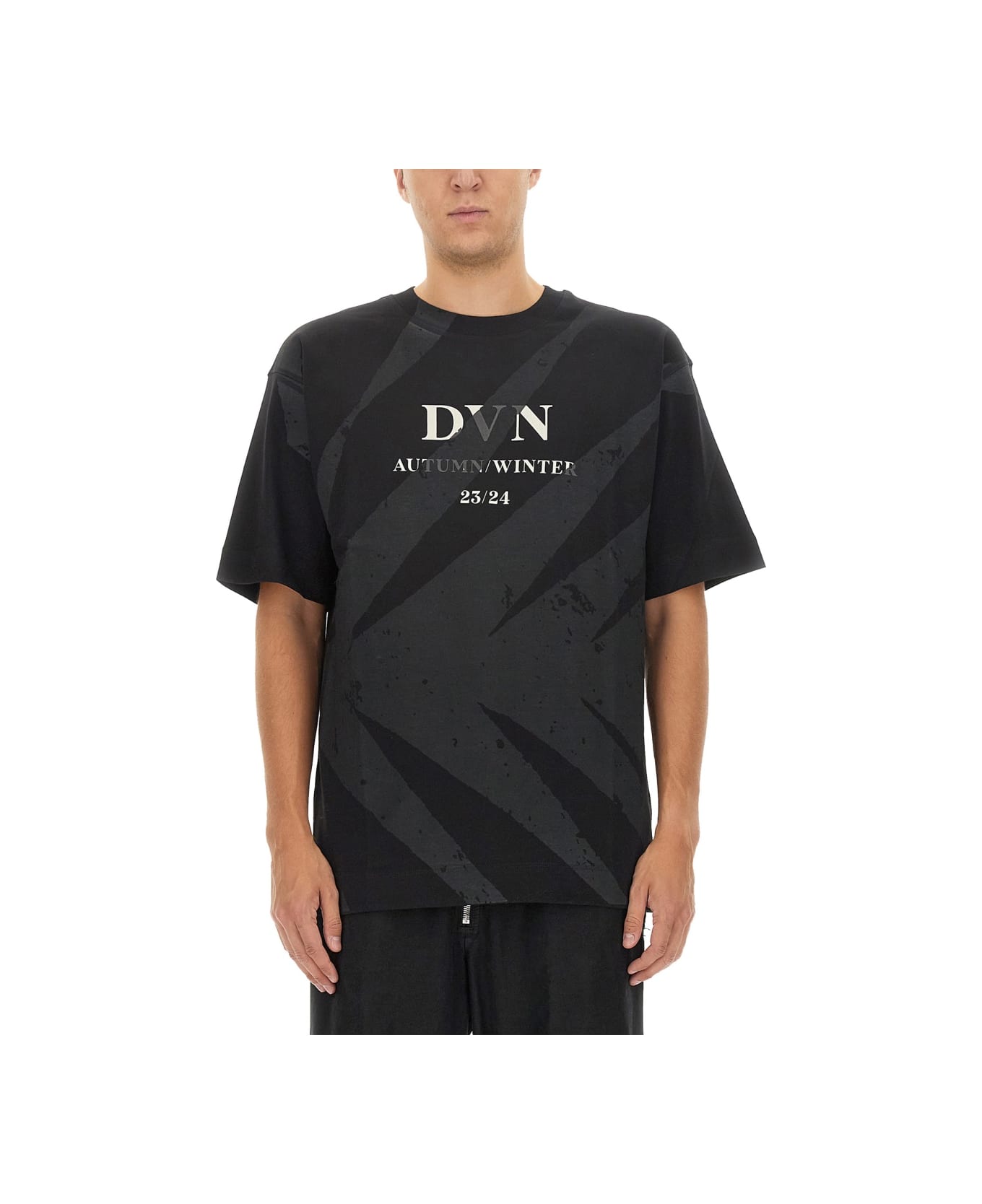 Dries Van Noten T-shirt With Logo - BLACK