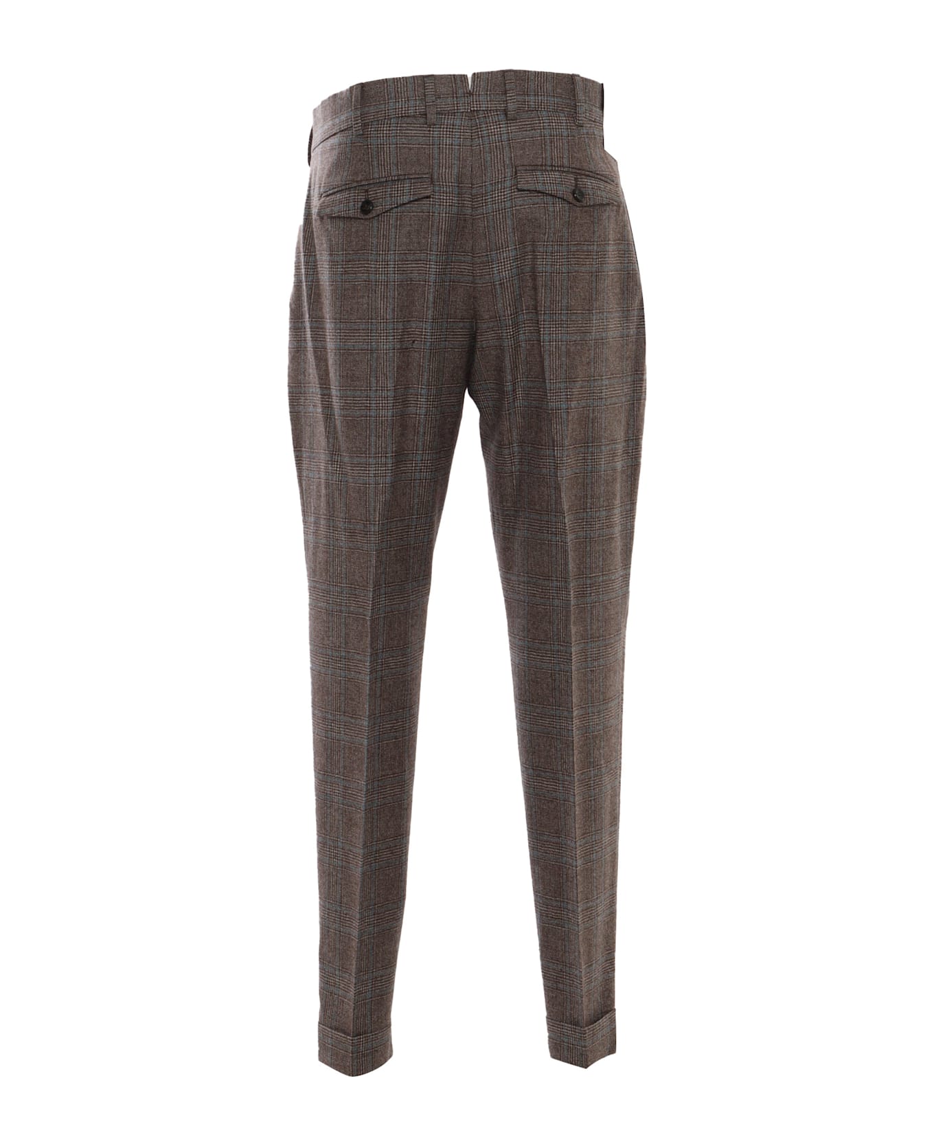 PT Torino Rebel 1 Pleat, Diagonal Pockets, Flap Back Pockets - BROWN