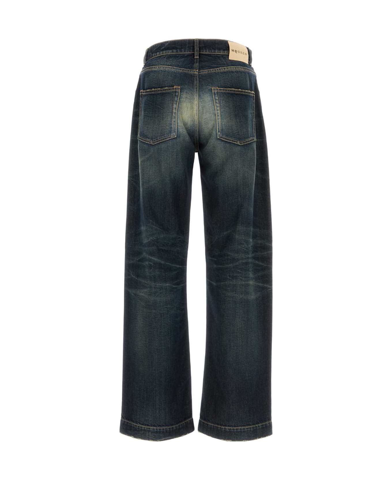 Alexander McQueen Vintage Effect Jeans