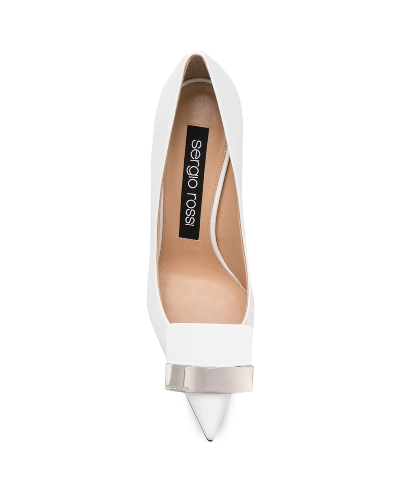Sergio Rossi Leather Pumps - White