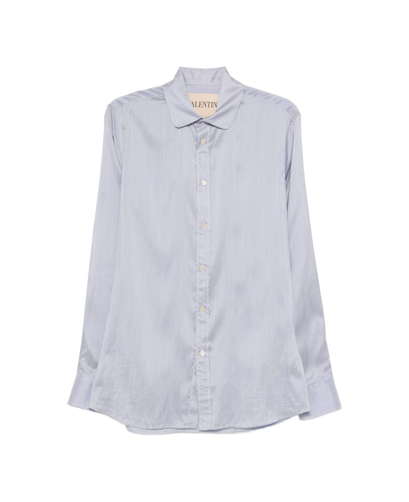 Valentino Garavani Striped Silk Shirt - Clear Blue