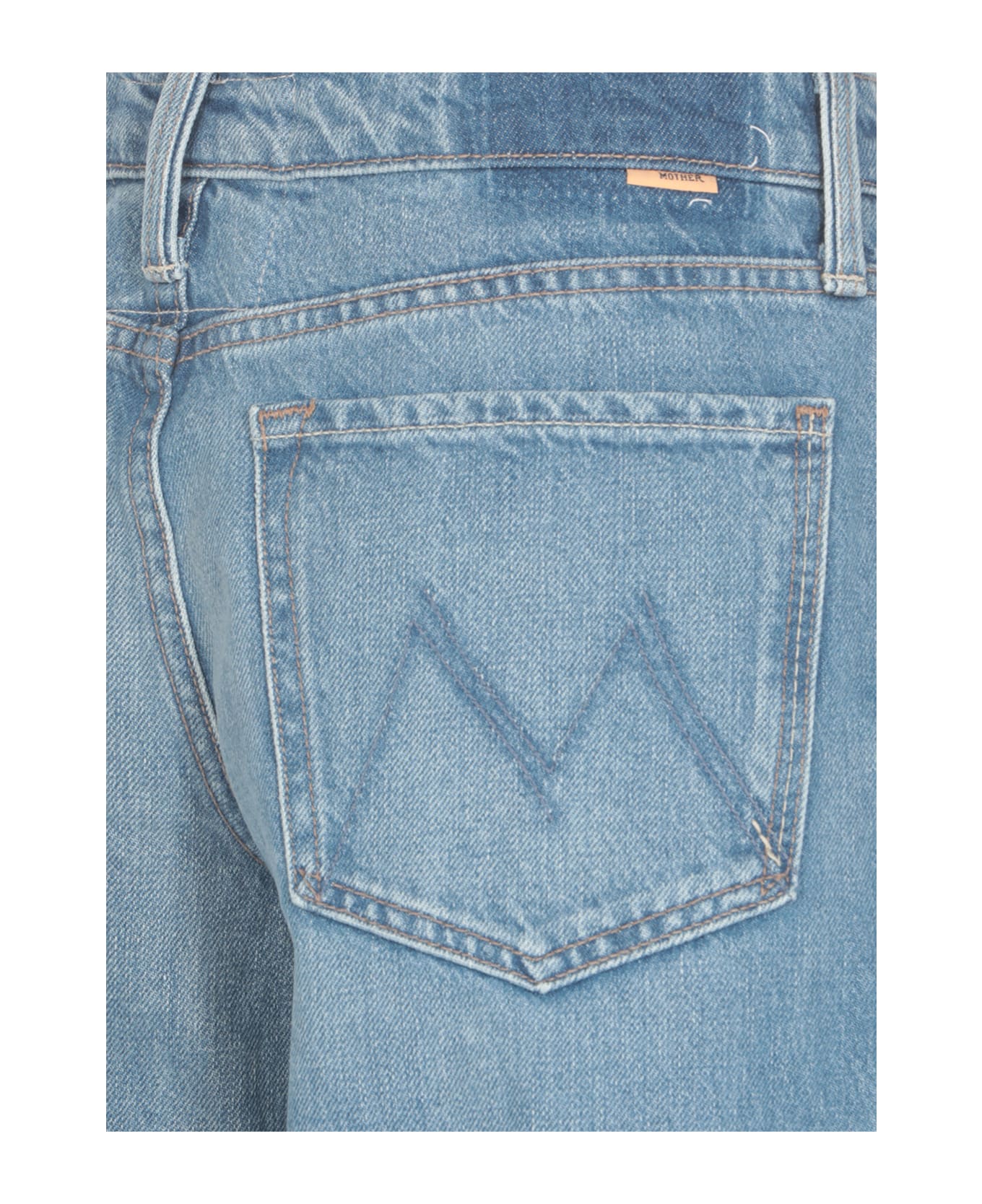 Mother The Down Low Spinner Sneak Jeans - Blue デニム