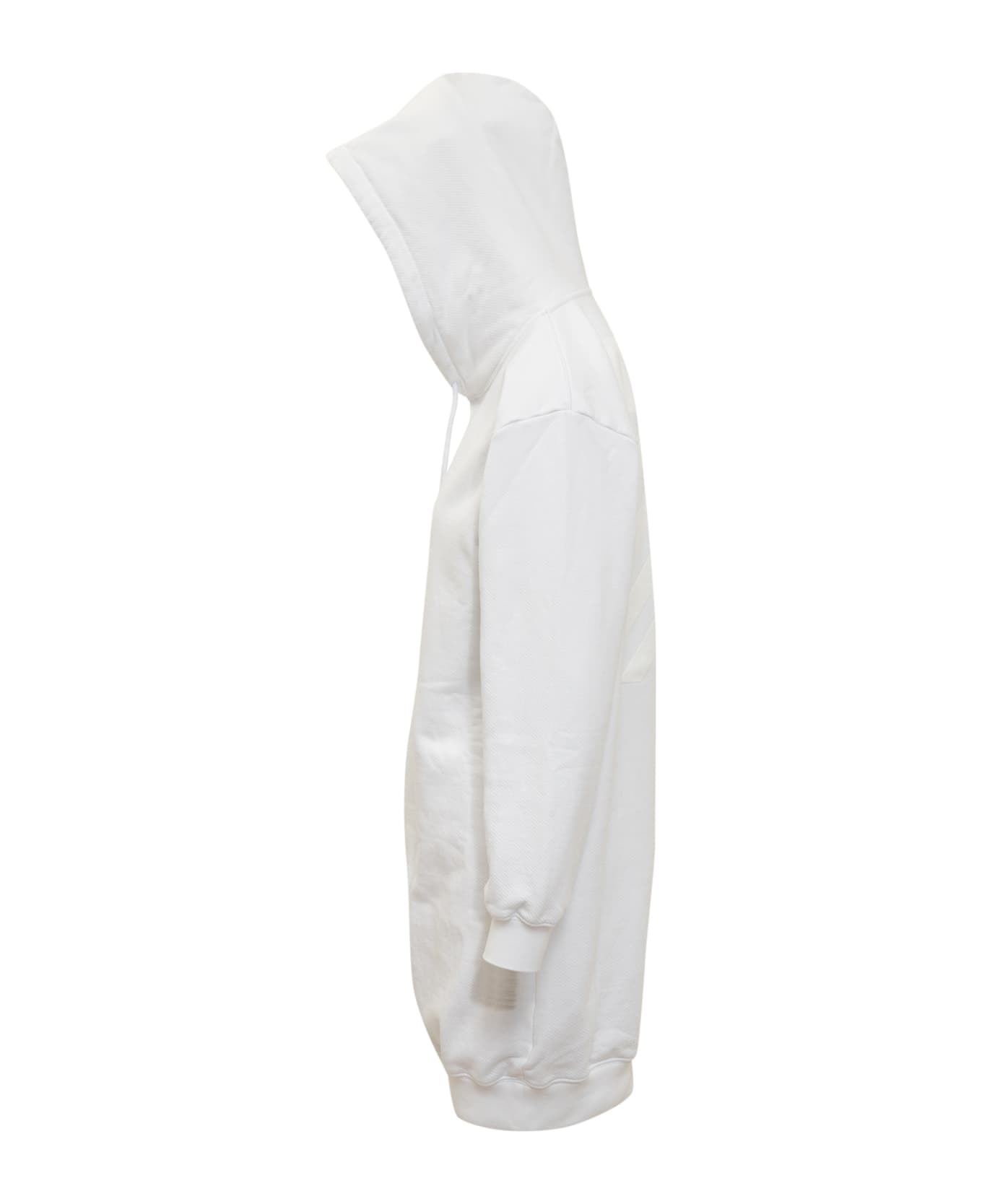 Off-White Diagonal Hoodie Dress - WHITE WHITE フリース