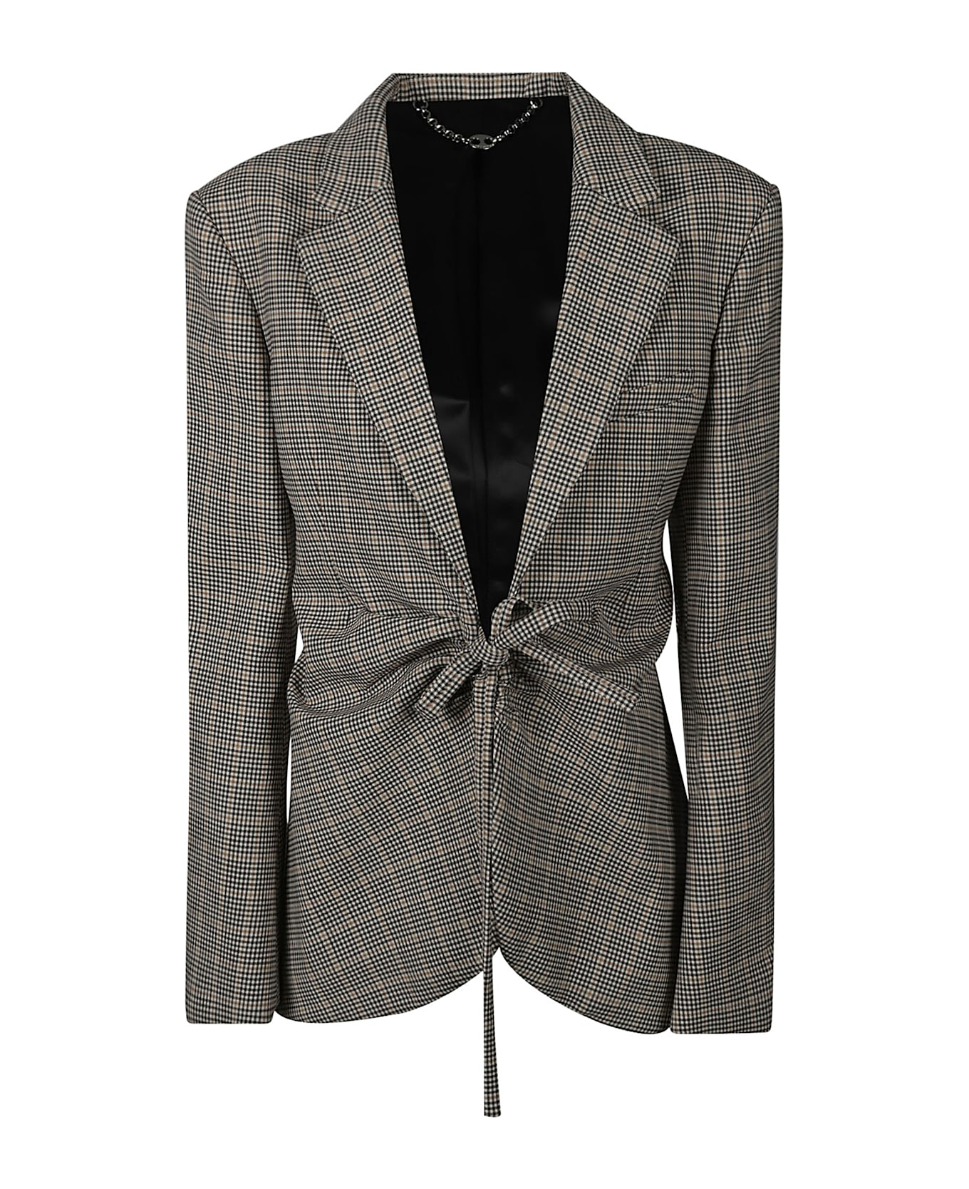 Paco Rabanne Waist Tie Blazer - Brown/Beige