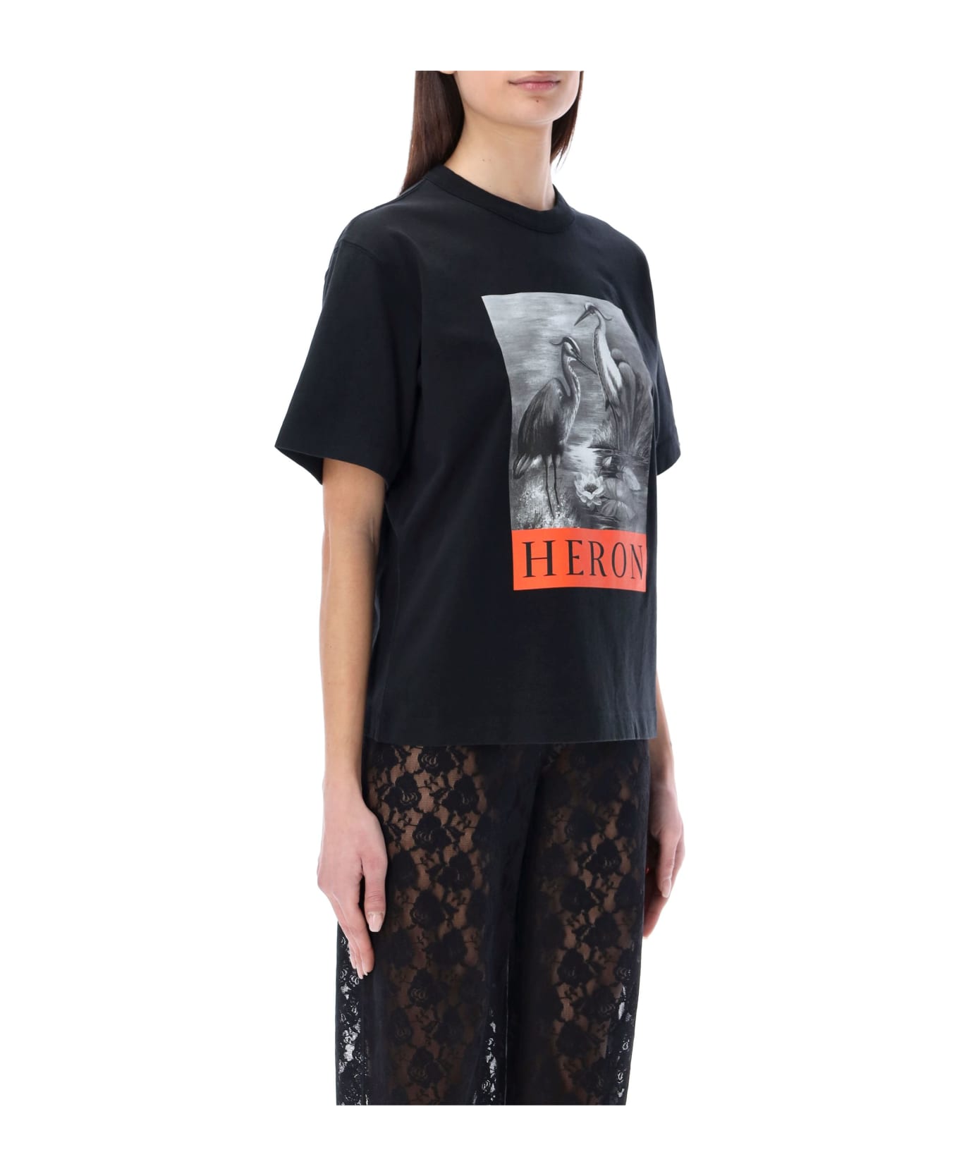 HERON PRESTON Nf Heron Bw T-shirt - BLACK