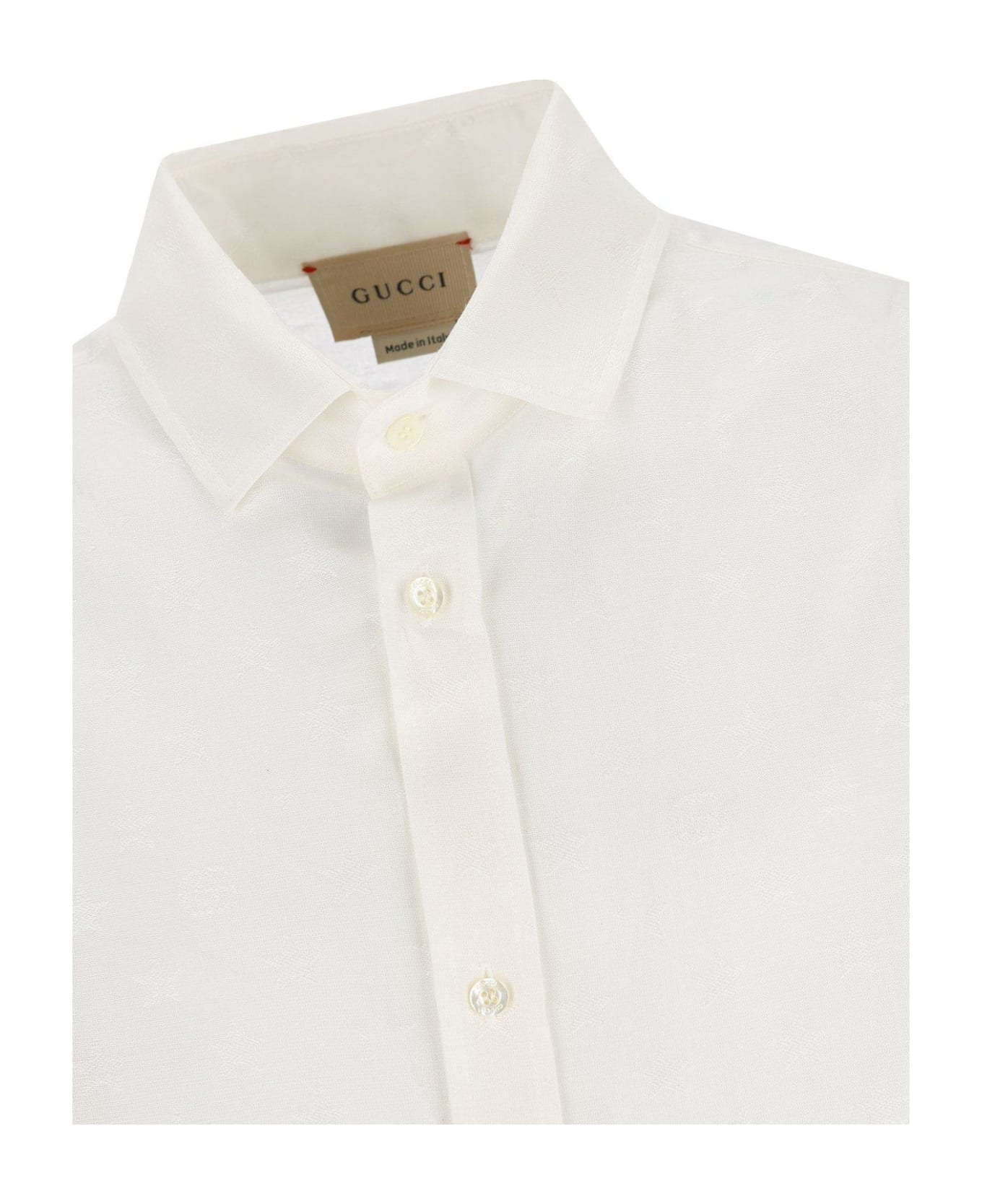 Gucci Buttoned Long-sleeved Shirt - Soft White