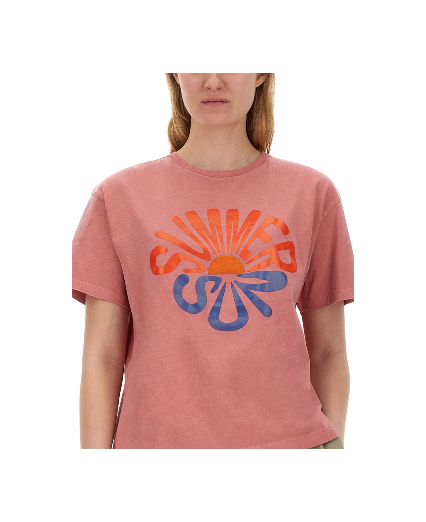PS by Paul Smith Summer Sun Print T-shirt - PINK Tシャツ