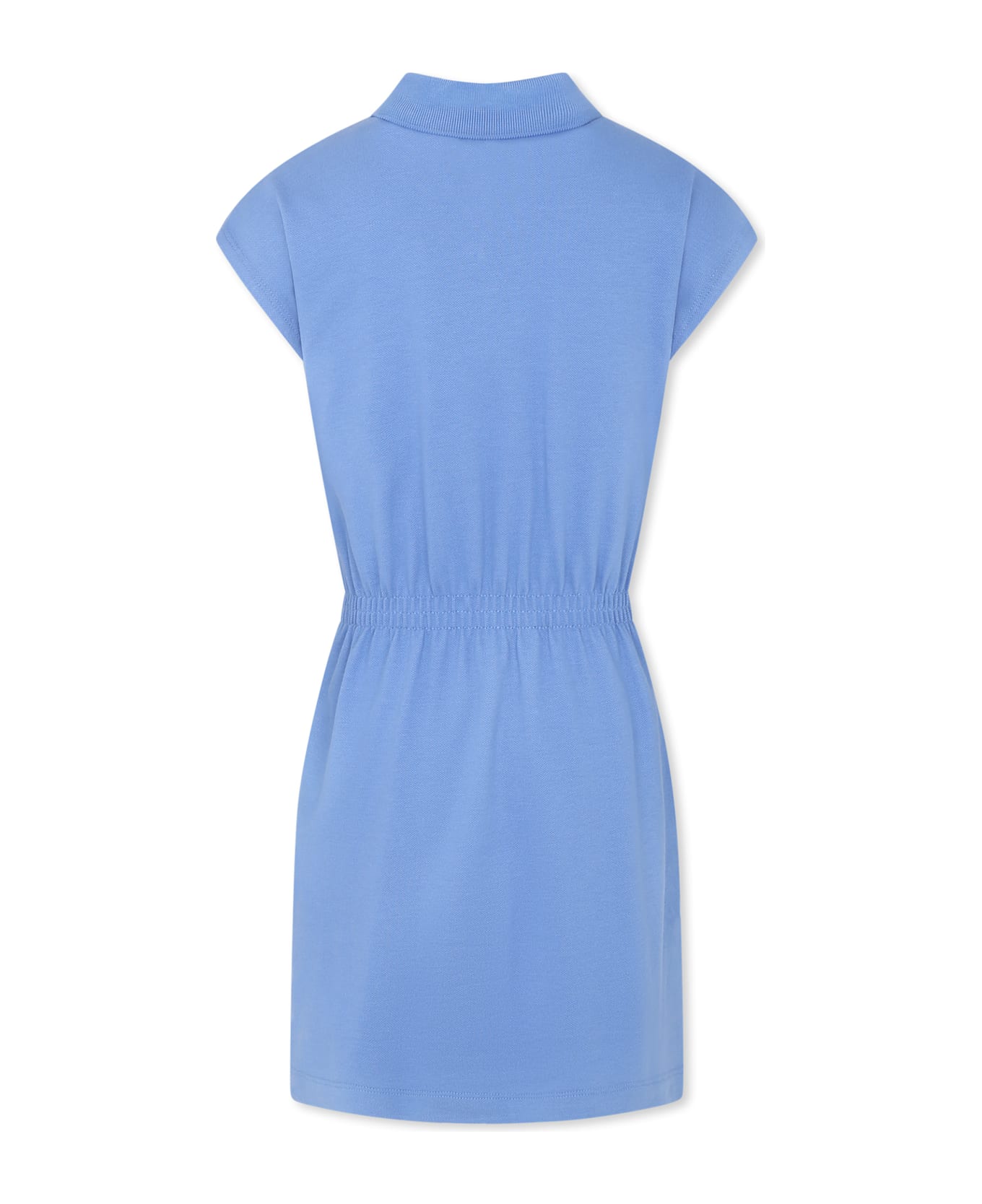 Gucci Light Blue Dress For Girl With Web Detail - Light Blue