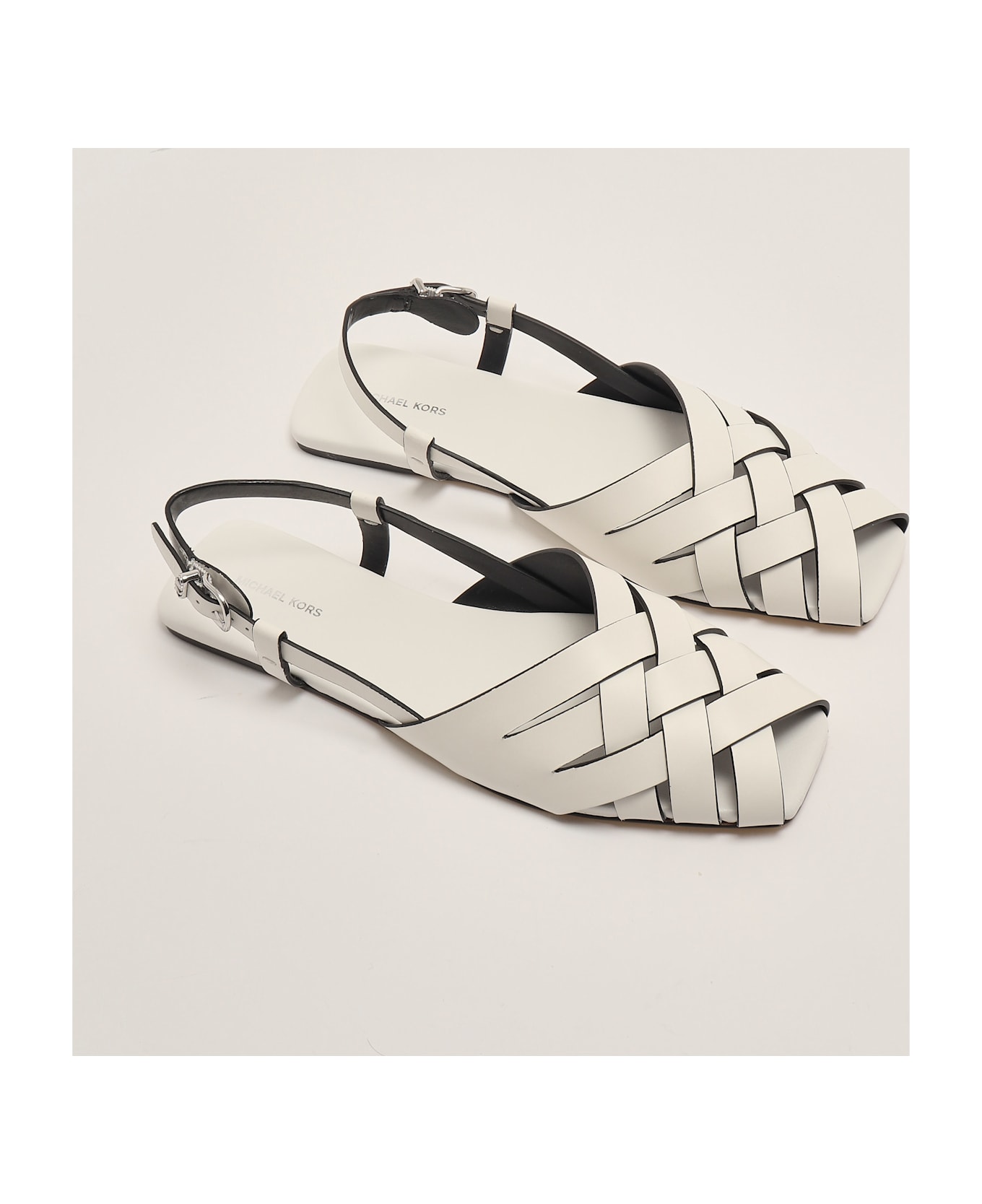Michael Kors Irene Sling Flat Sandal - Optic White
