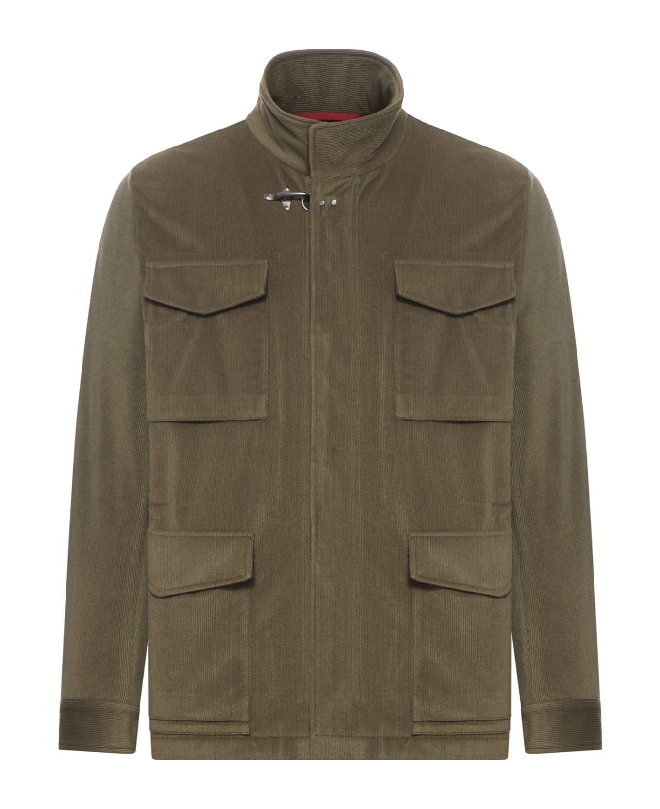 Fay Corduroy Field Jacket - Green