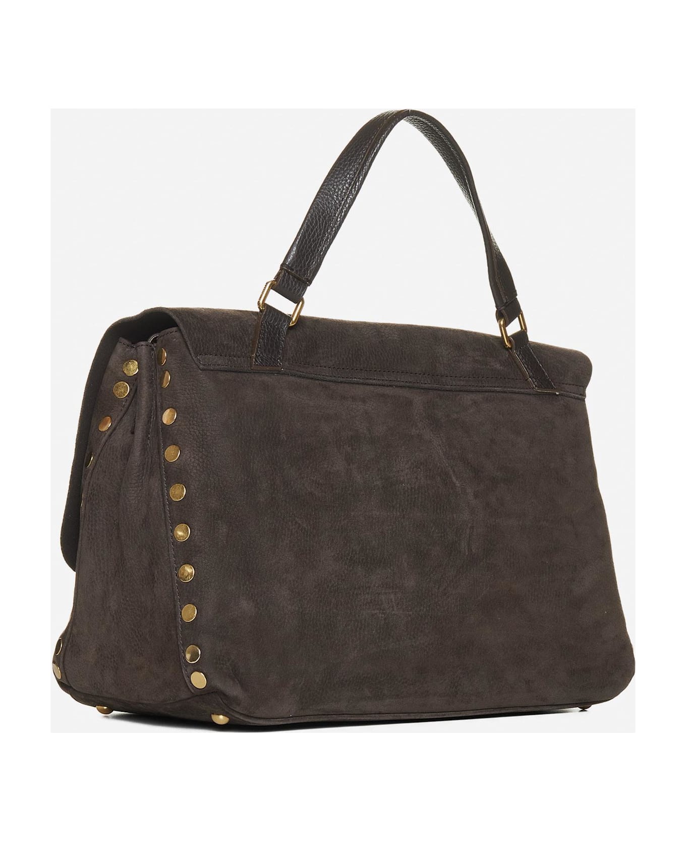 Zanellato Postina Jones M Leather Bag - Brown fondente