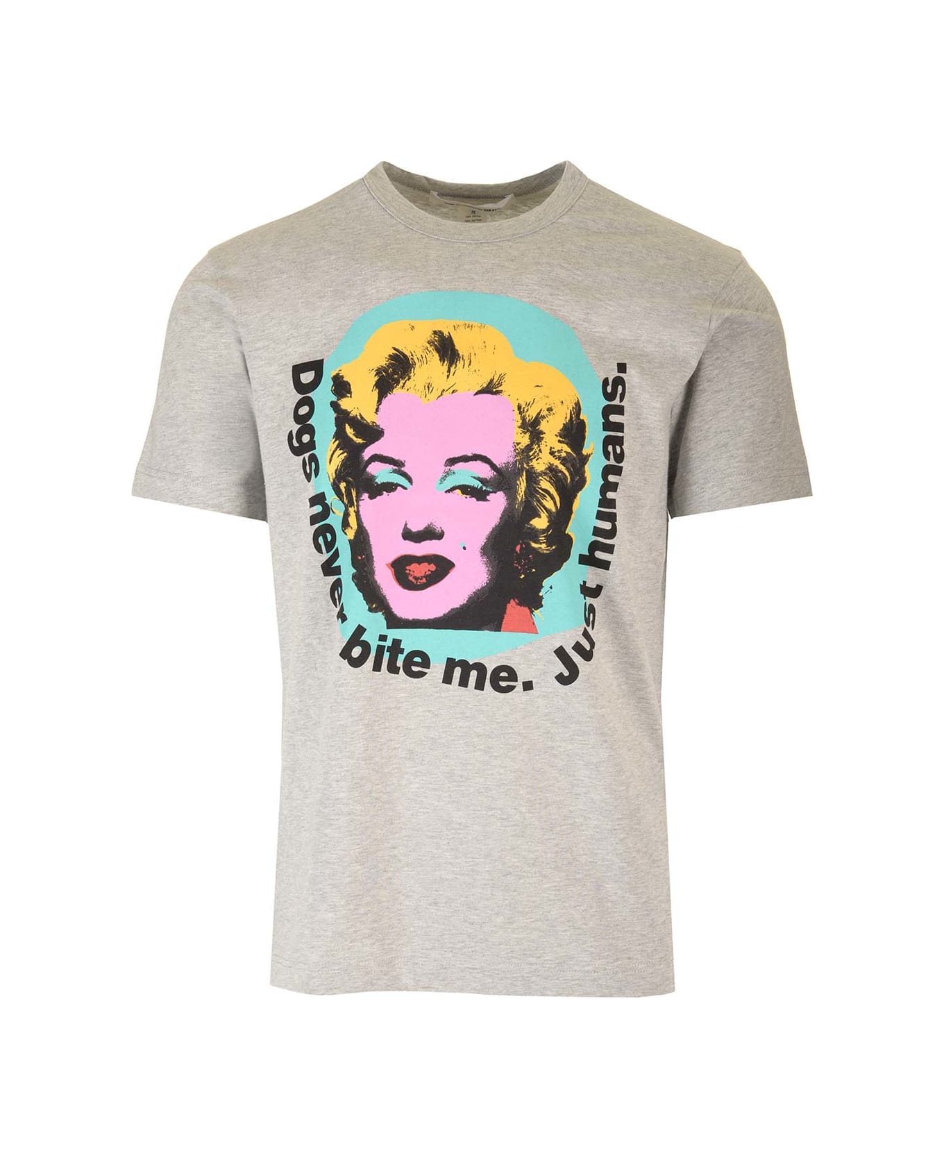Comme des Garçons T-shirt With Marilyn Monroe Print - TOP GREY シャツ