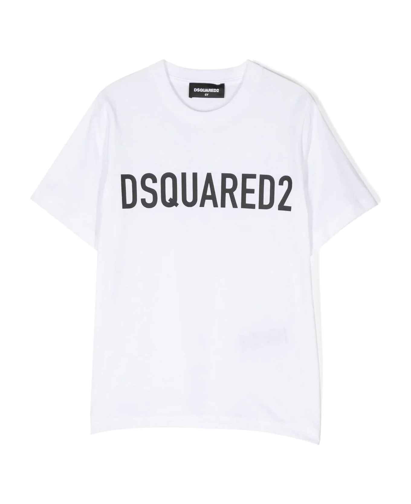 Dsquared2 White Cotton Tshirt - Bianco