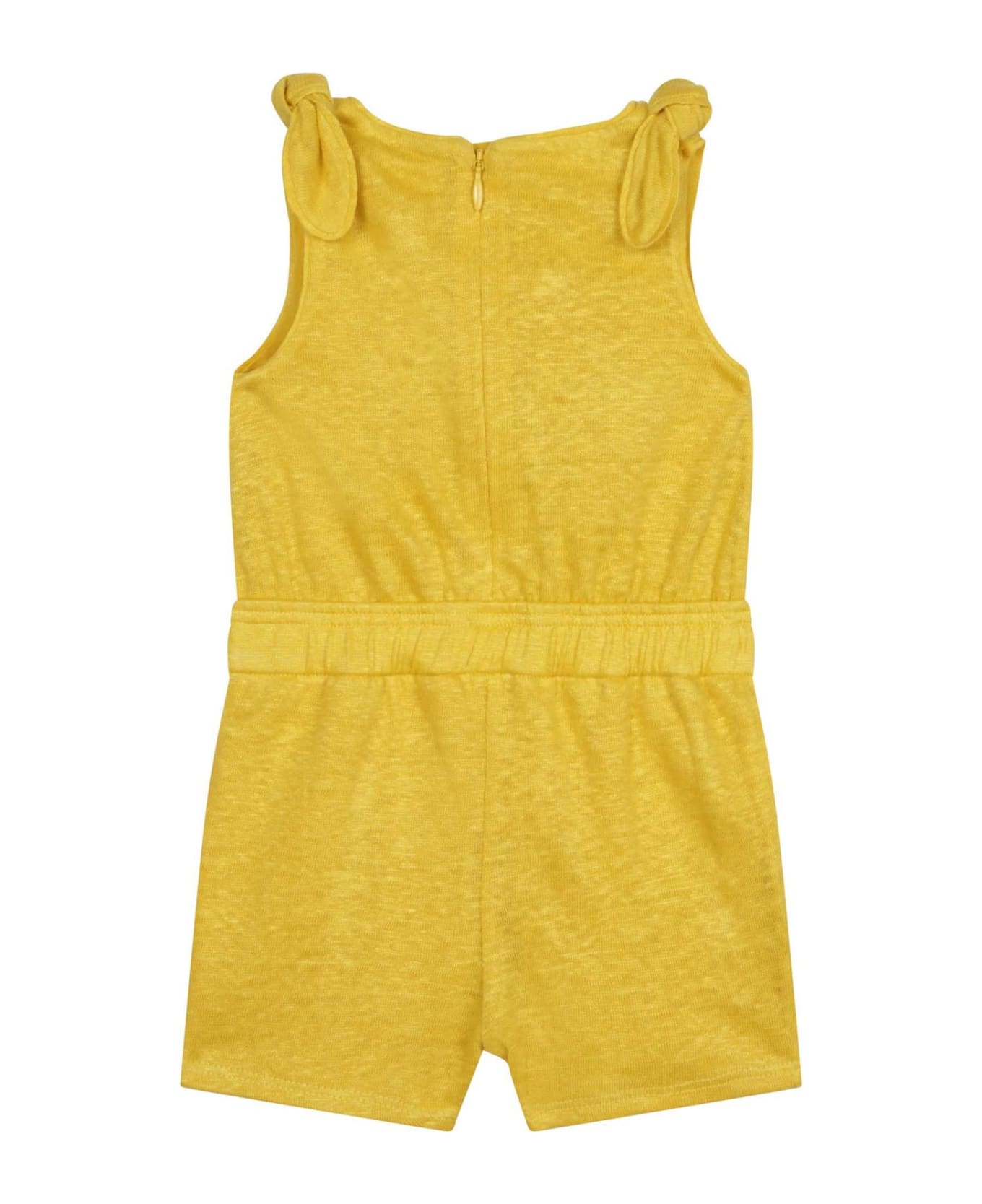Chloé Onesie With Embroidery - Yellow