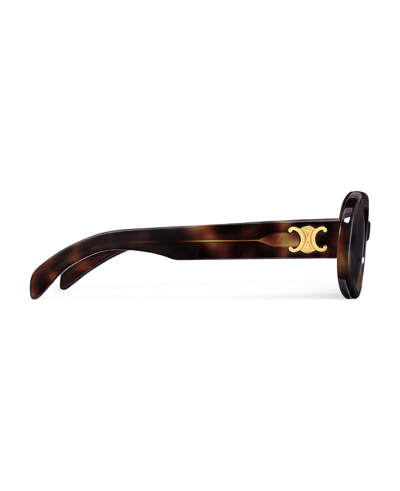 Celine Triomphe 01 Sunglasses In Blonde Havana Acetate - MULTICOLOUR
