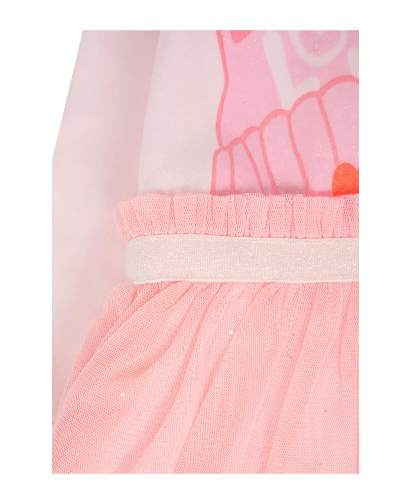 Billieblush Pink Babygrow Set For Baby Girl With Cat - Pink