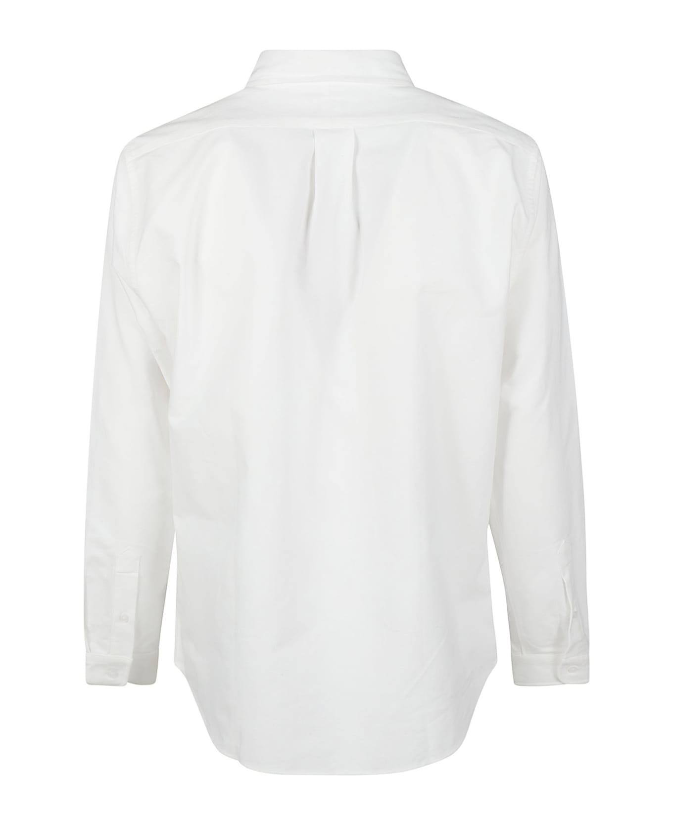 Kenzo Logo Embroidered Classic Shirt - White