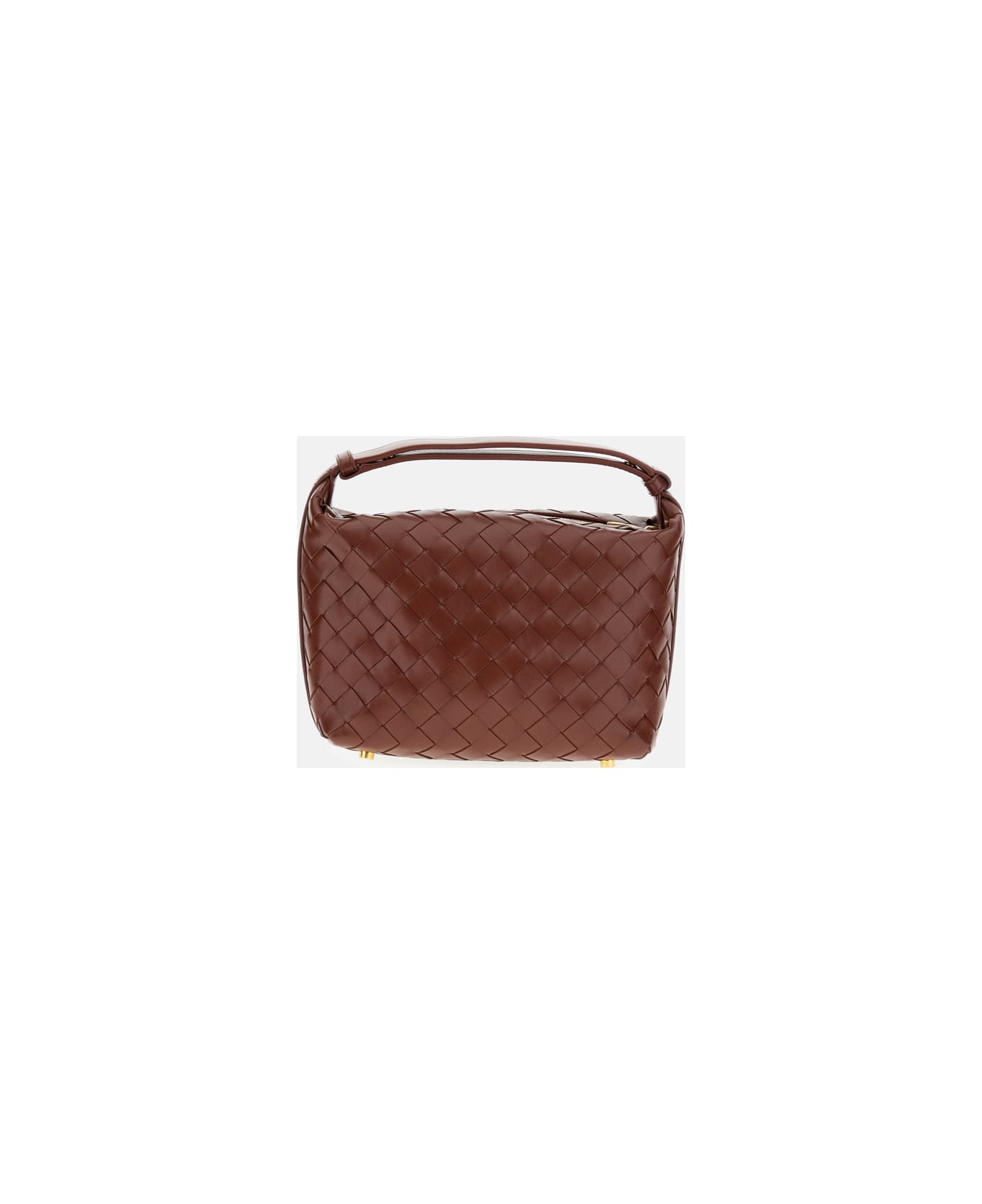 Bottega Veneta Mini Wallace Leather Shoulder Bag - Brown
