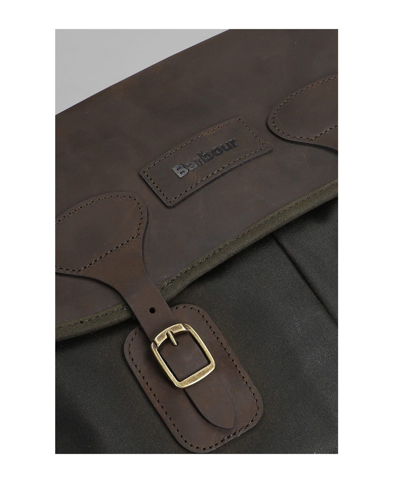 Barbour Tarras Waxed Messenger Bag - Green