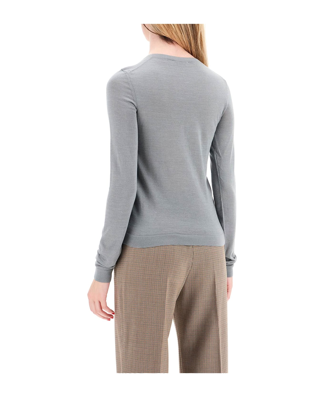 Mrz 'cashmere And Silk Blend Sweater - FERRO (Grey)