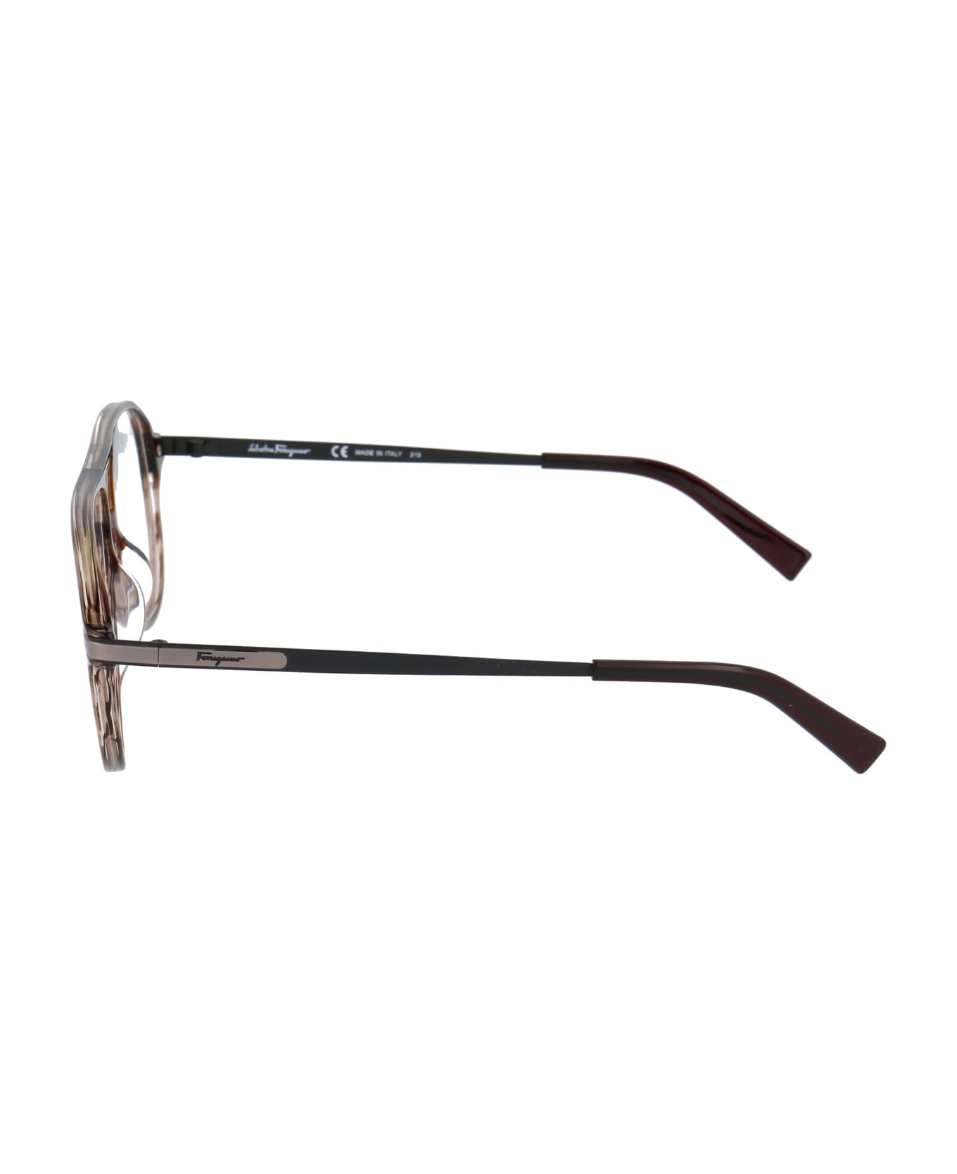 Salvatore Ferragamo Eyewear Sf2855 Glasses - 340 DARK MUSTARD TAUPE アイウェア
