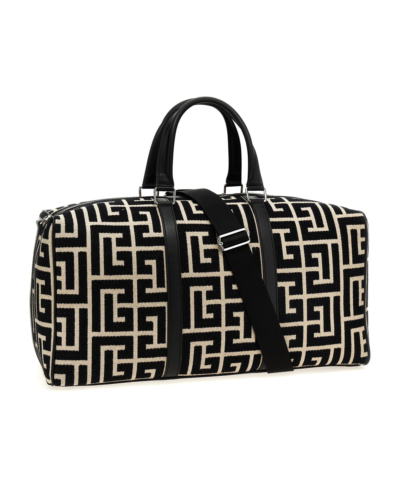 Balmain 'voyage' Duffel Bag - White/Black