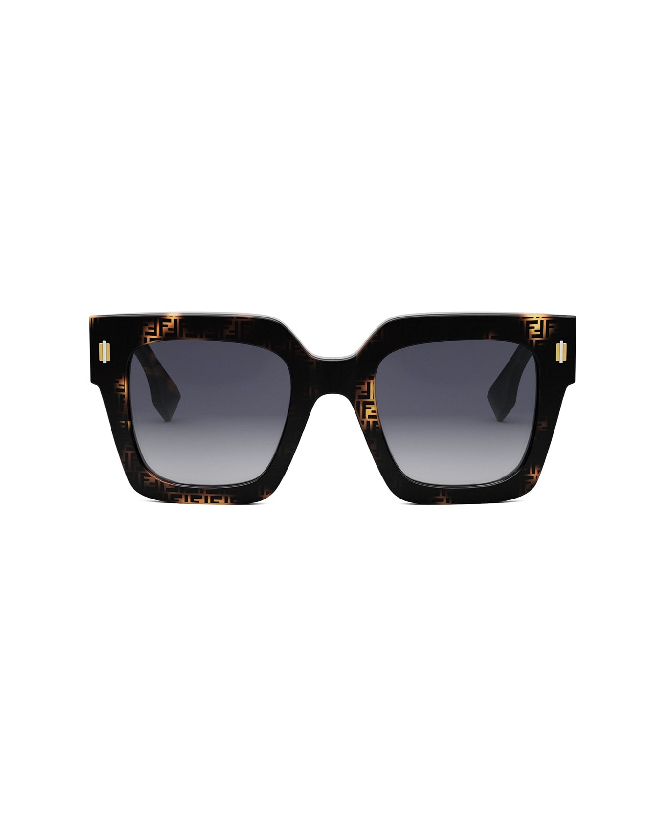 Fendi Eyewear Fendi Fe40101i Fendi Roma 55b Havana Serigrafato Sunglasses - Havana
