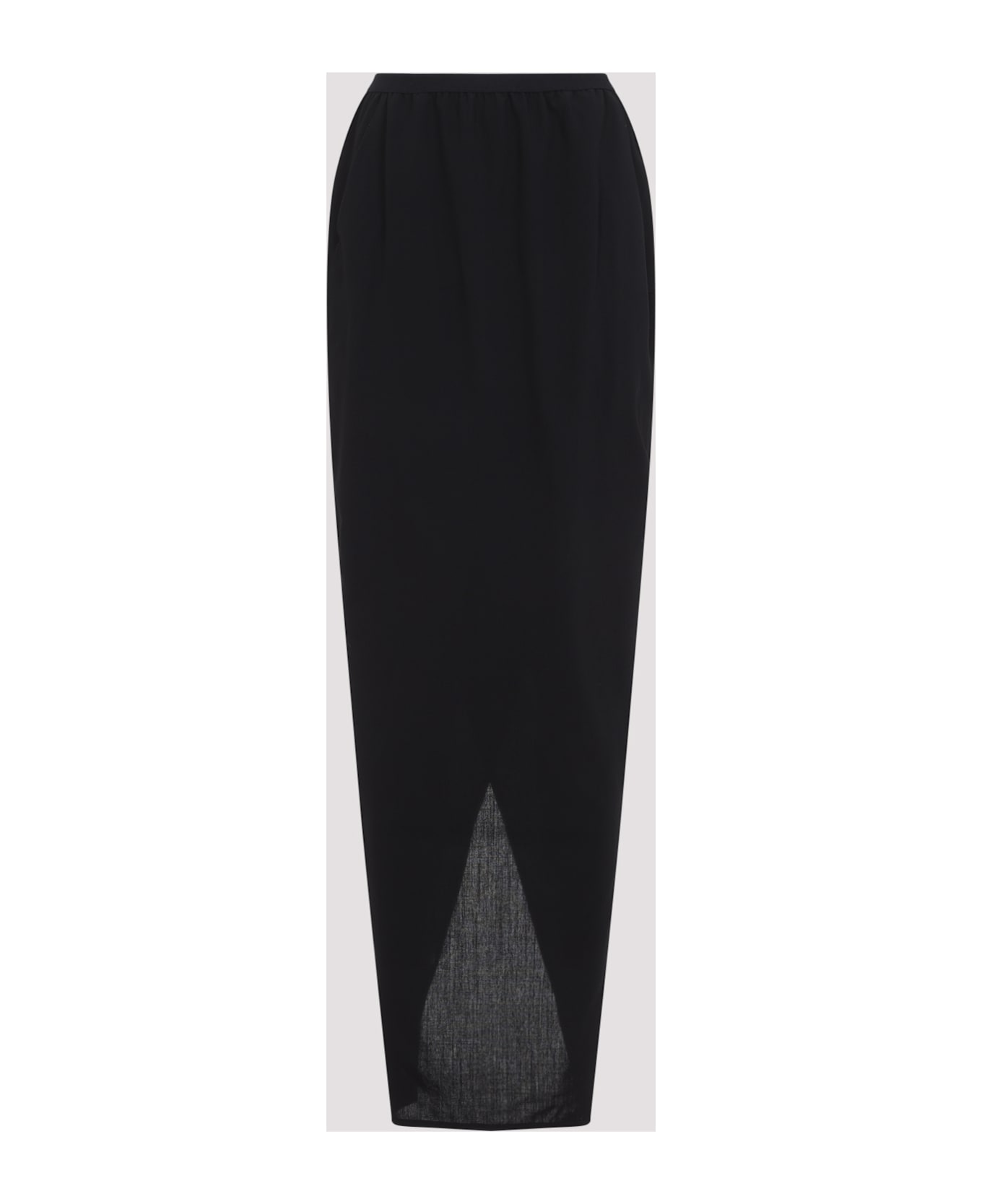 Rick Owens Soft Pillar Long Skirt - Black
