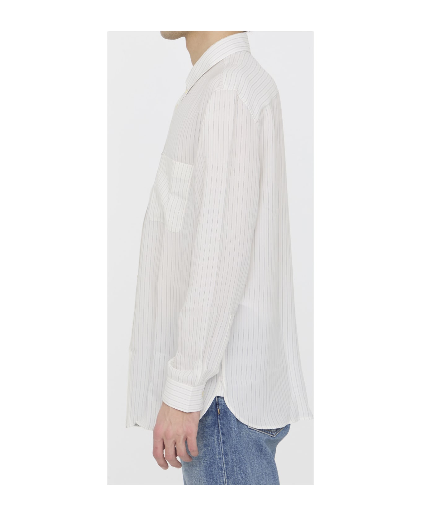 Saint Laurent Cassandre Shirt - BEIGE GRIS NOIR